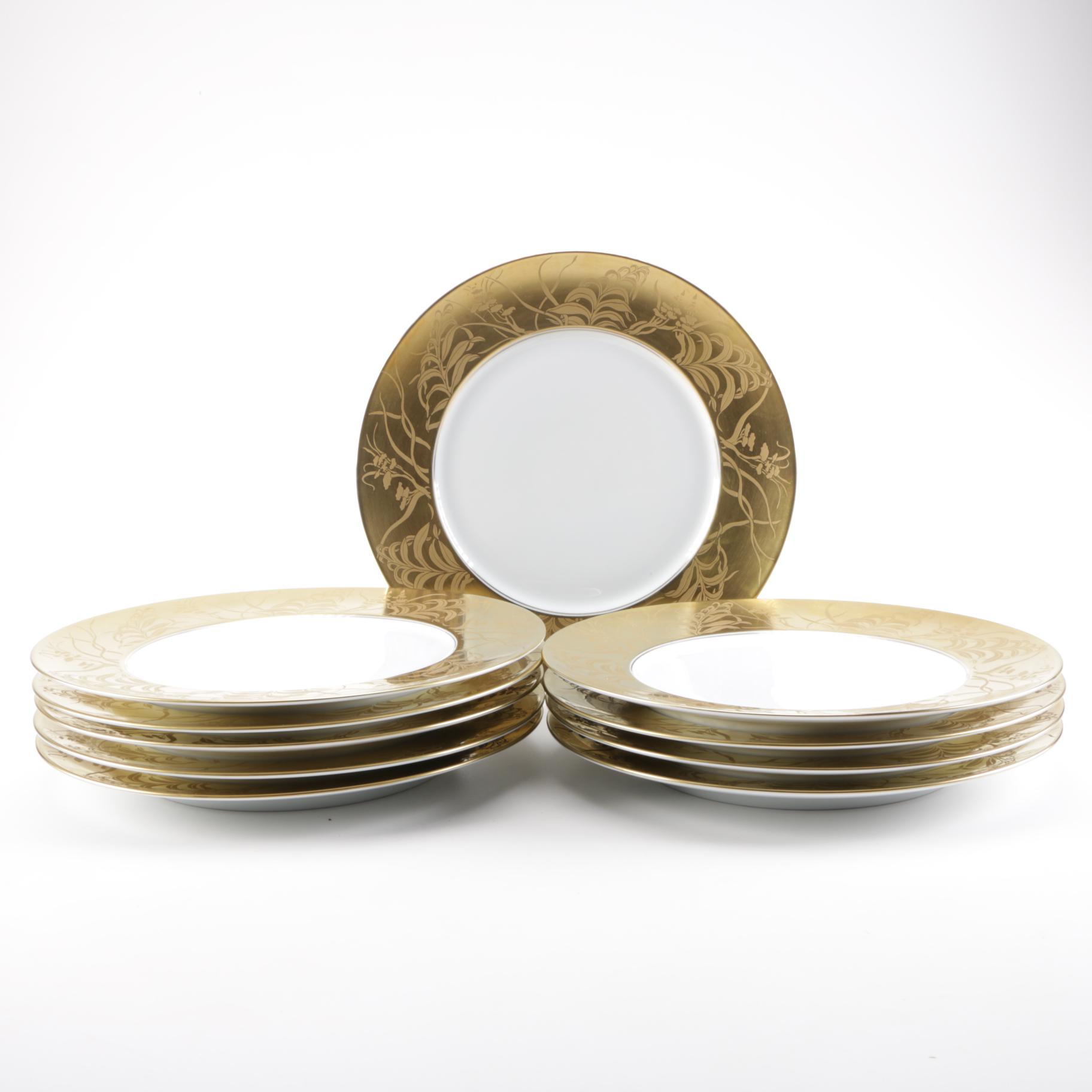 Limoges Hand Painted Porcelain "Khazard" Plates