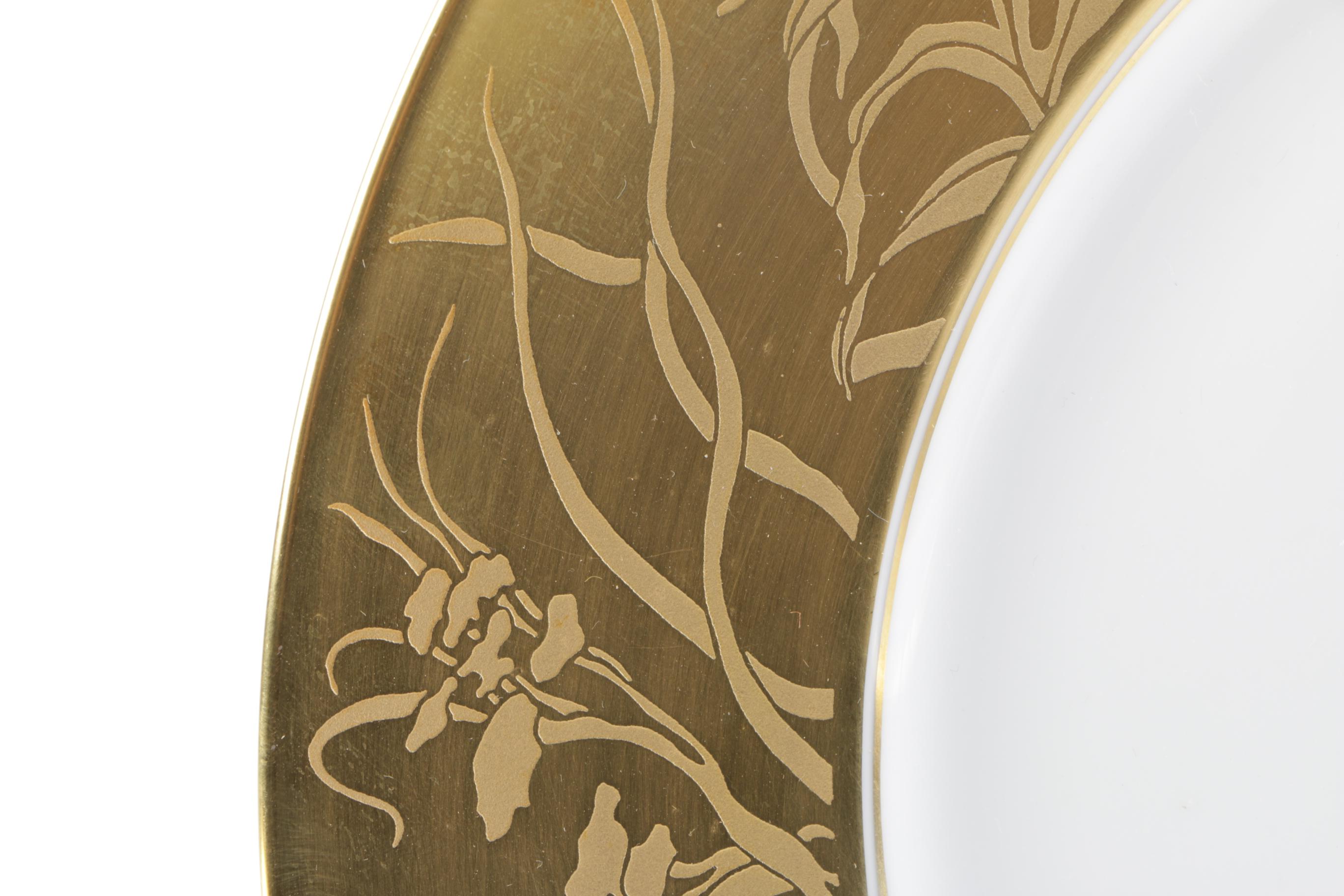 Limoges Hand Painted Porcelain "Khazard" Plates