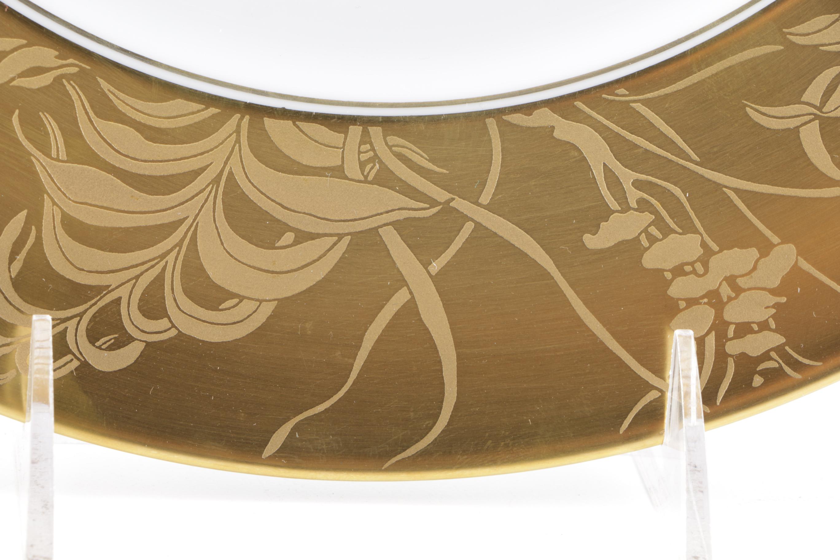 Limoges Hand Painted Porcelain "Khazard" Plates