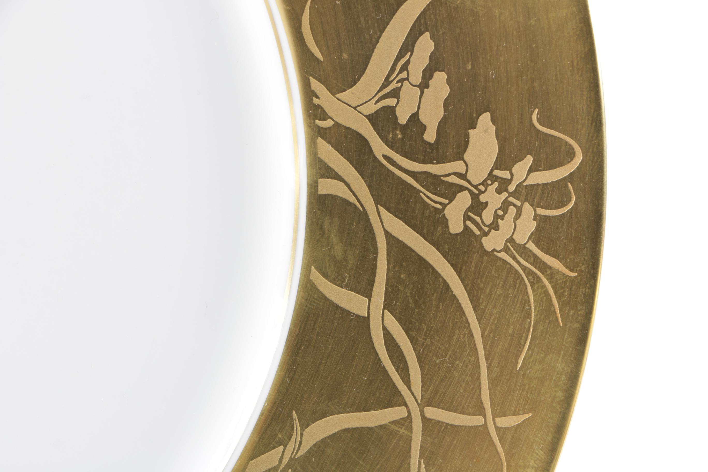 Limoges Hand Painted Porcelain "Khazard" Plates