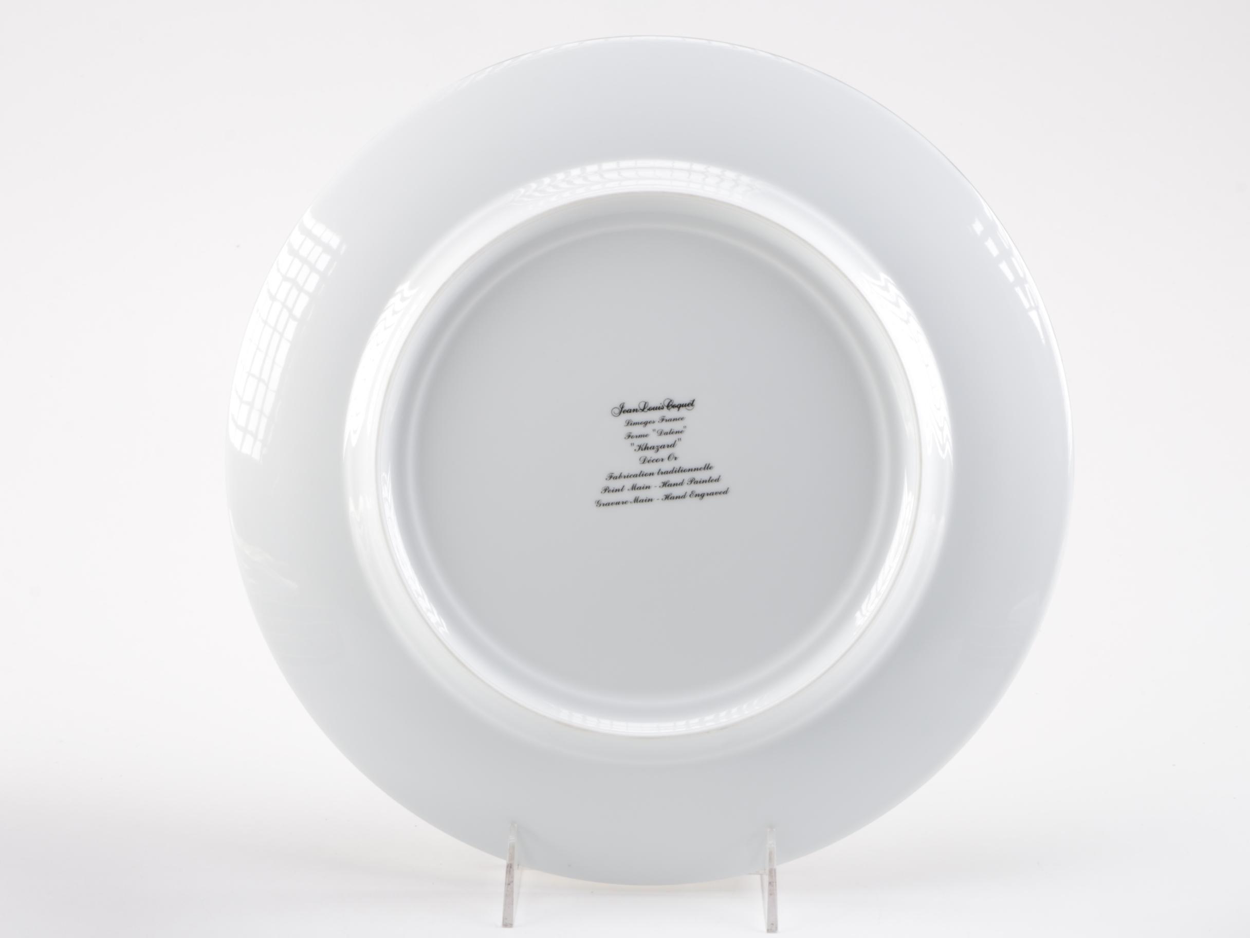 Limoges Hand Painted Porcelain "Khazard" Plates