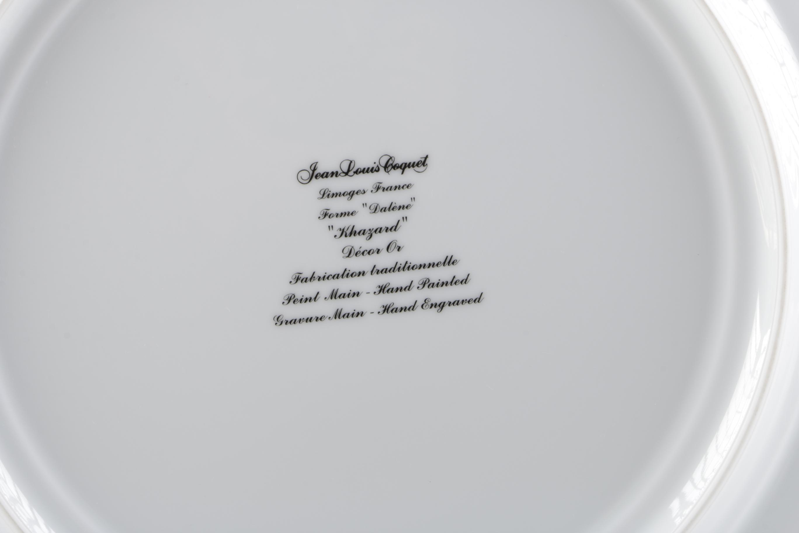 Limoges Hand Painted Porcelain "Khazard" Plates