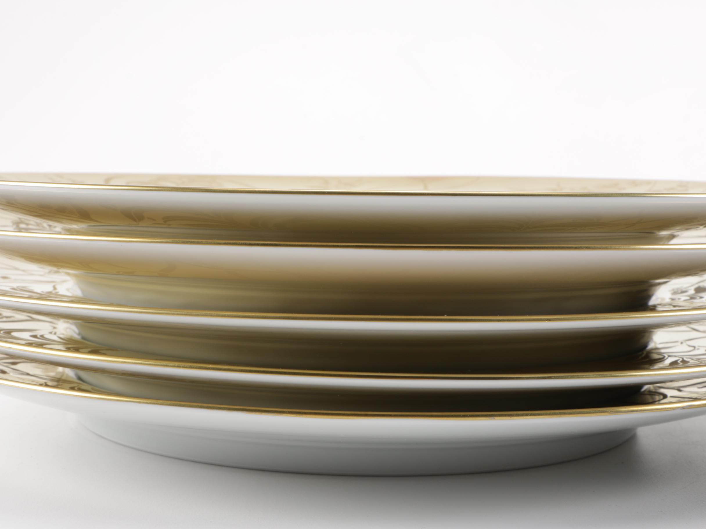 Limoges Hand Painted Porcelain "Khazard" Plates