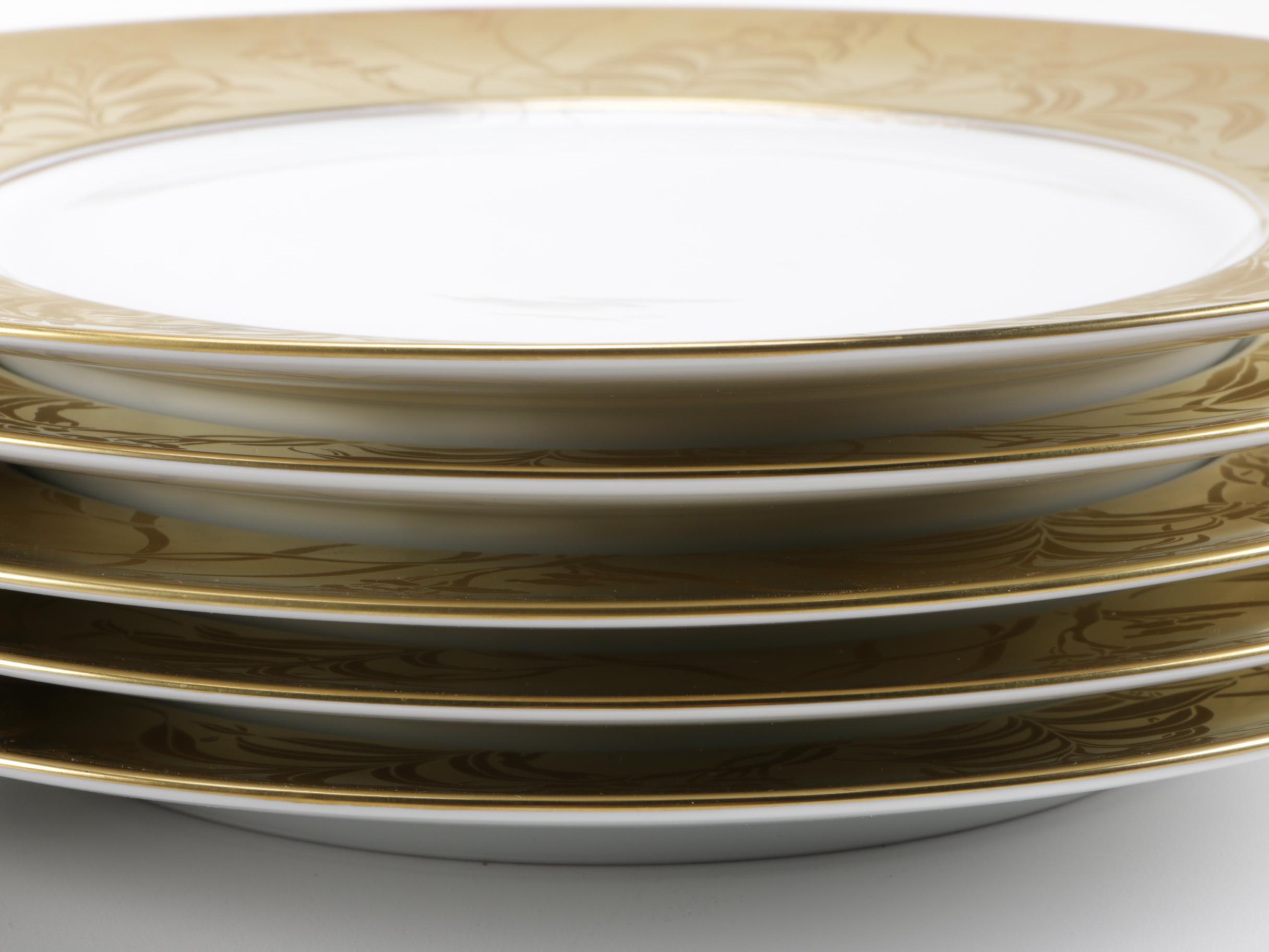 Limoges Hand Painted Porcelain "Khazard" Plates