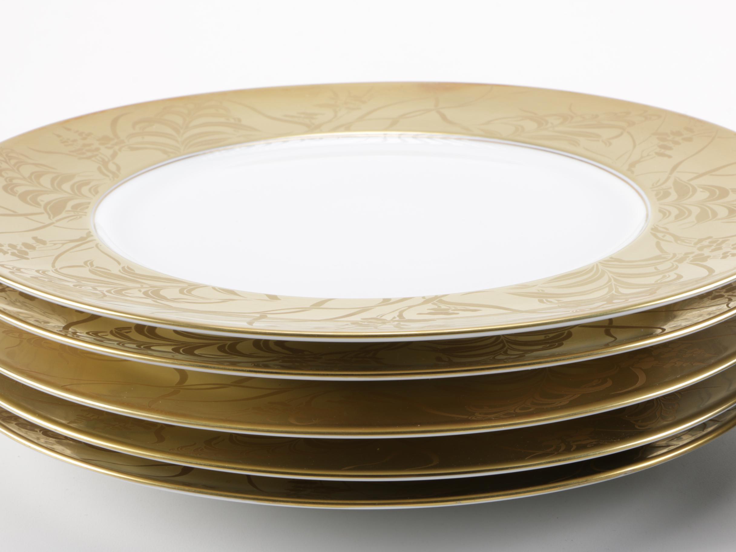 Limoges Hand Painted Porcelain "Khazard" Plates