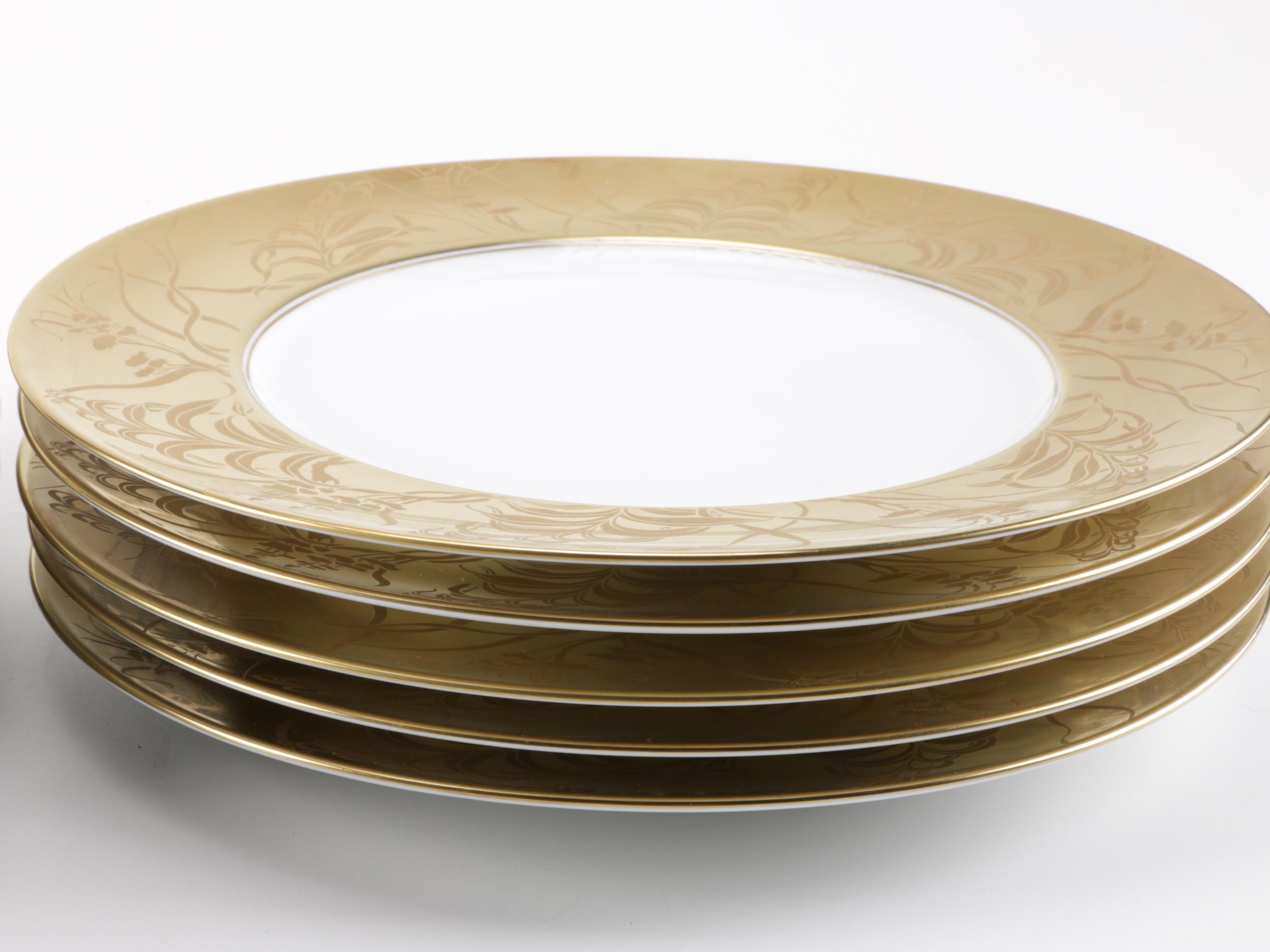 Limoges Hand Painted Porcelain "Khazard" Plates