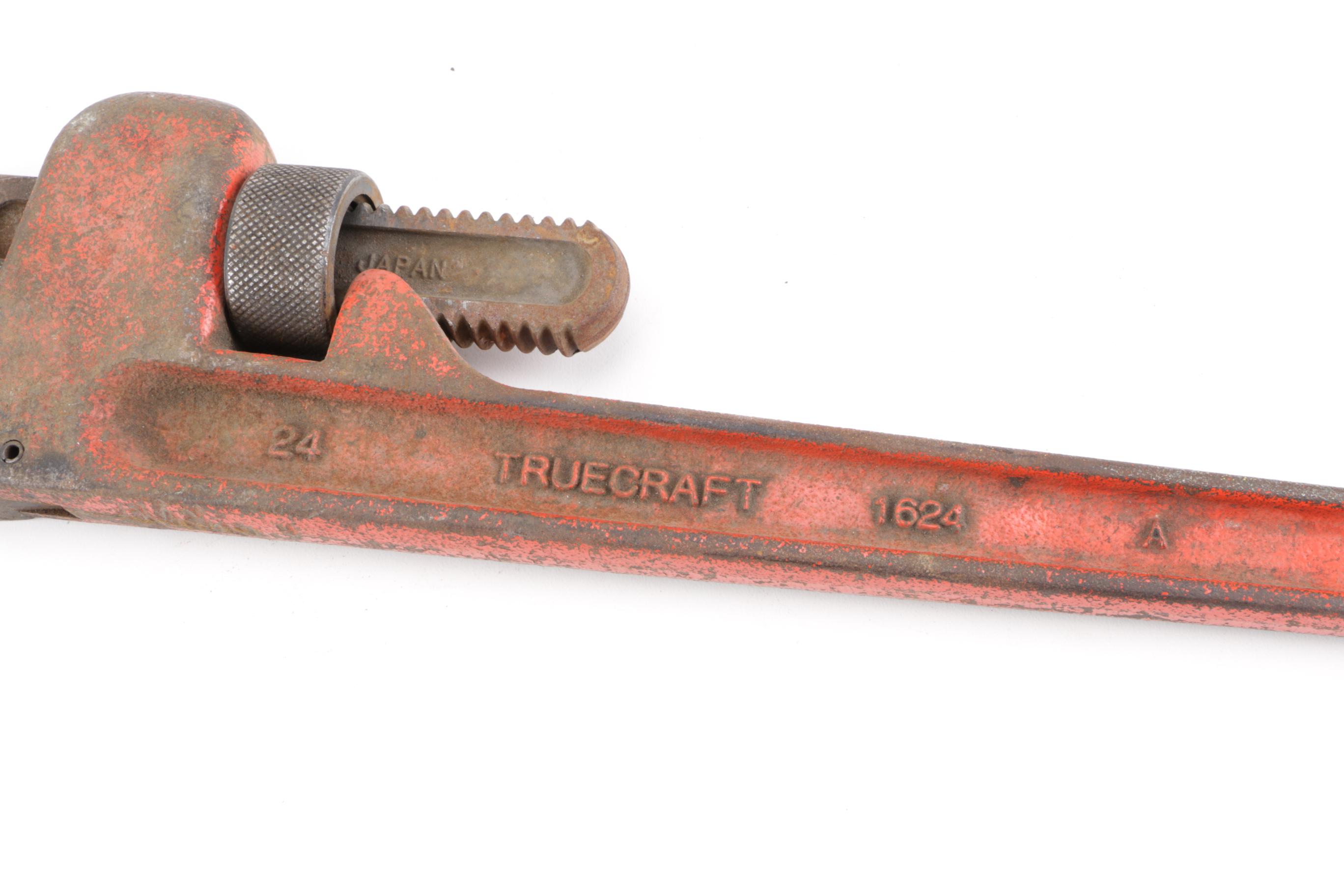 Vintage Pipe Wrenches Including a Walworth Stillson Model