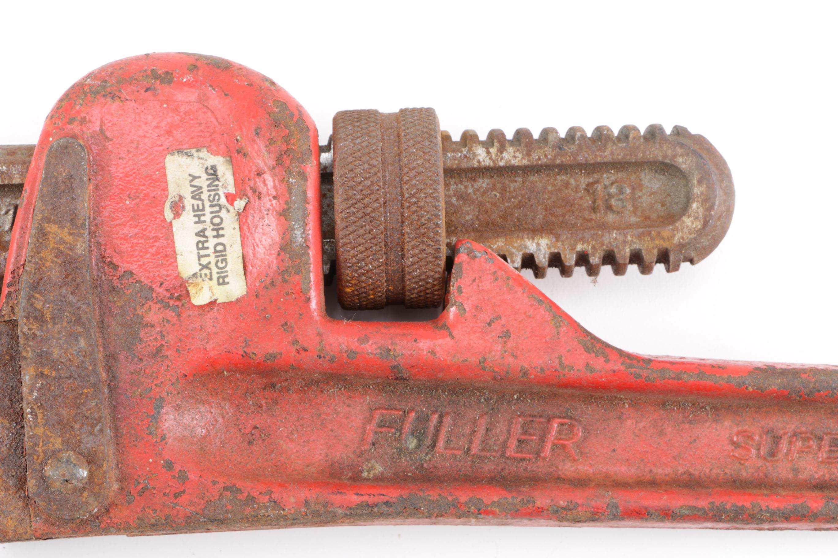 Vintage Pipe Wrenches Including a Walworth Stillson Model