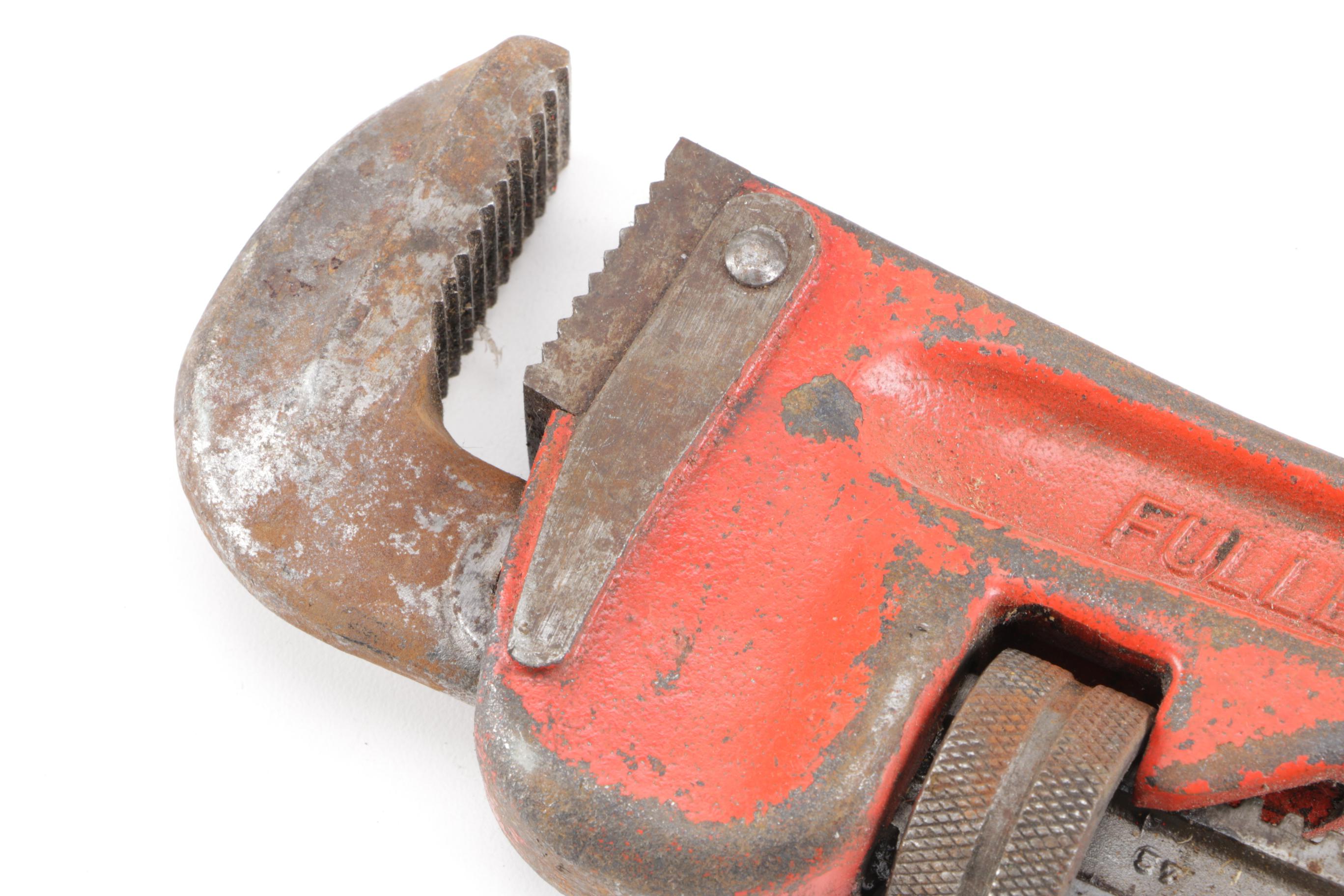 Vintage Pipe Wrenches Including a Walworth Stillson Model