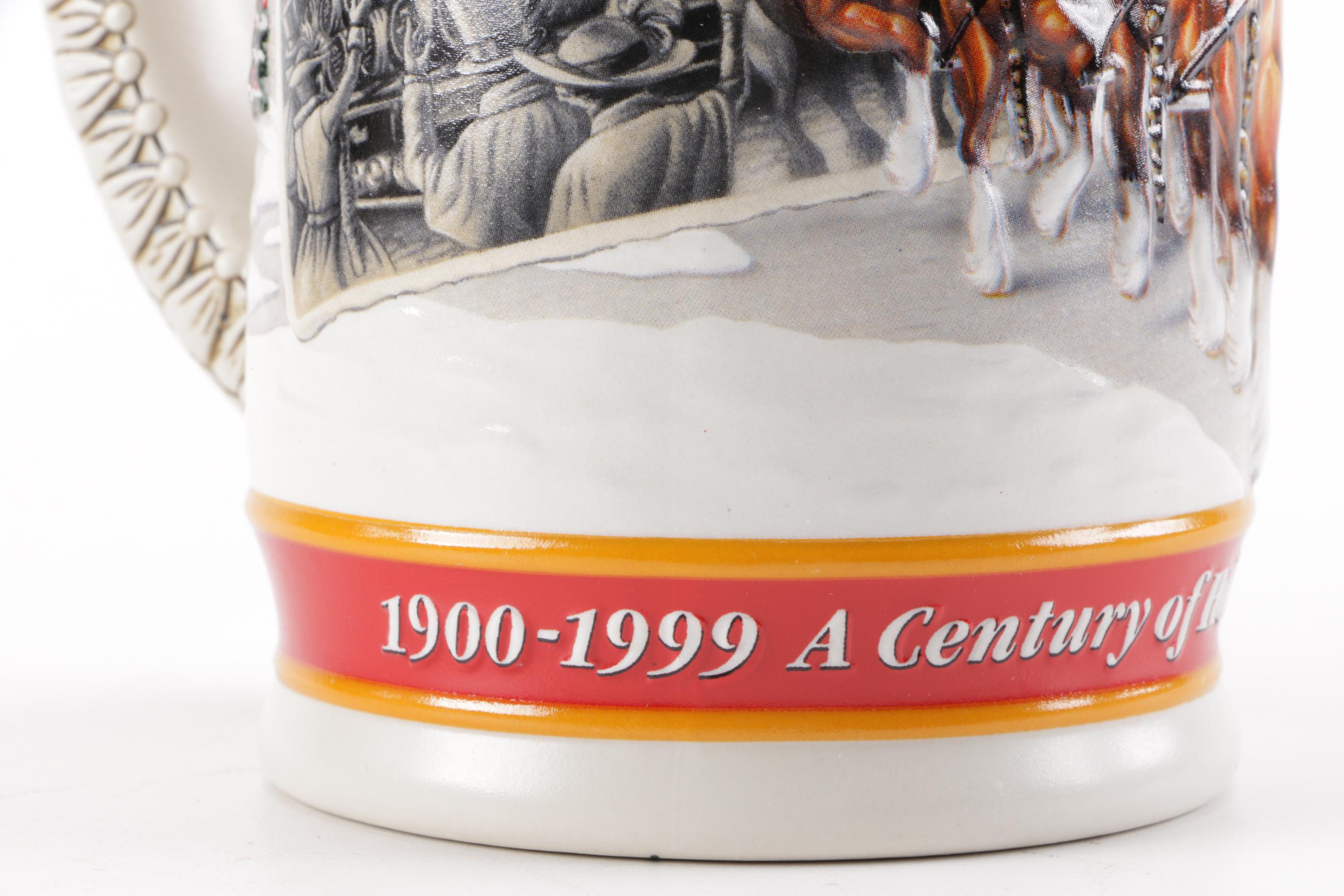 Collection of "Budweiser" Beer Mugs and German Beer Steins