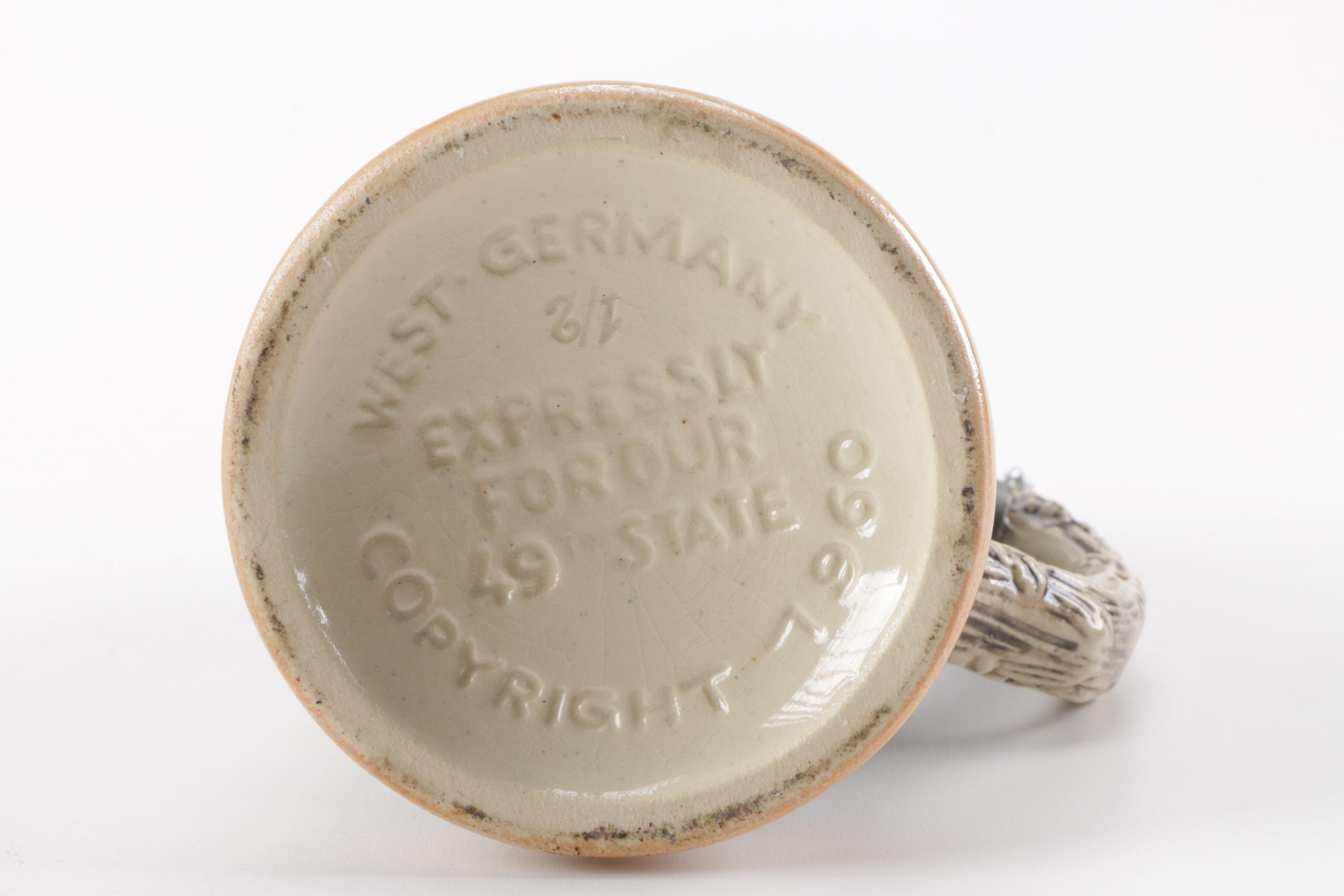 Collection of "Budweiser" Beer Mugs and German Beer Steins