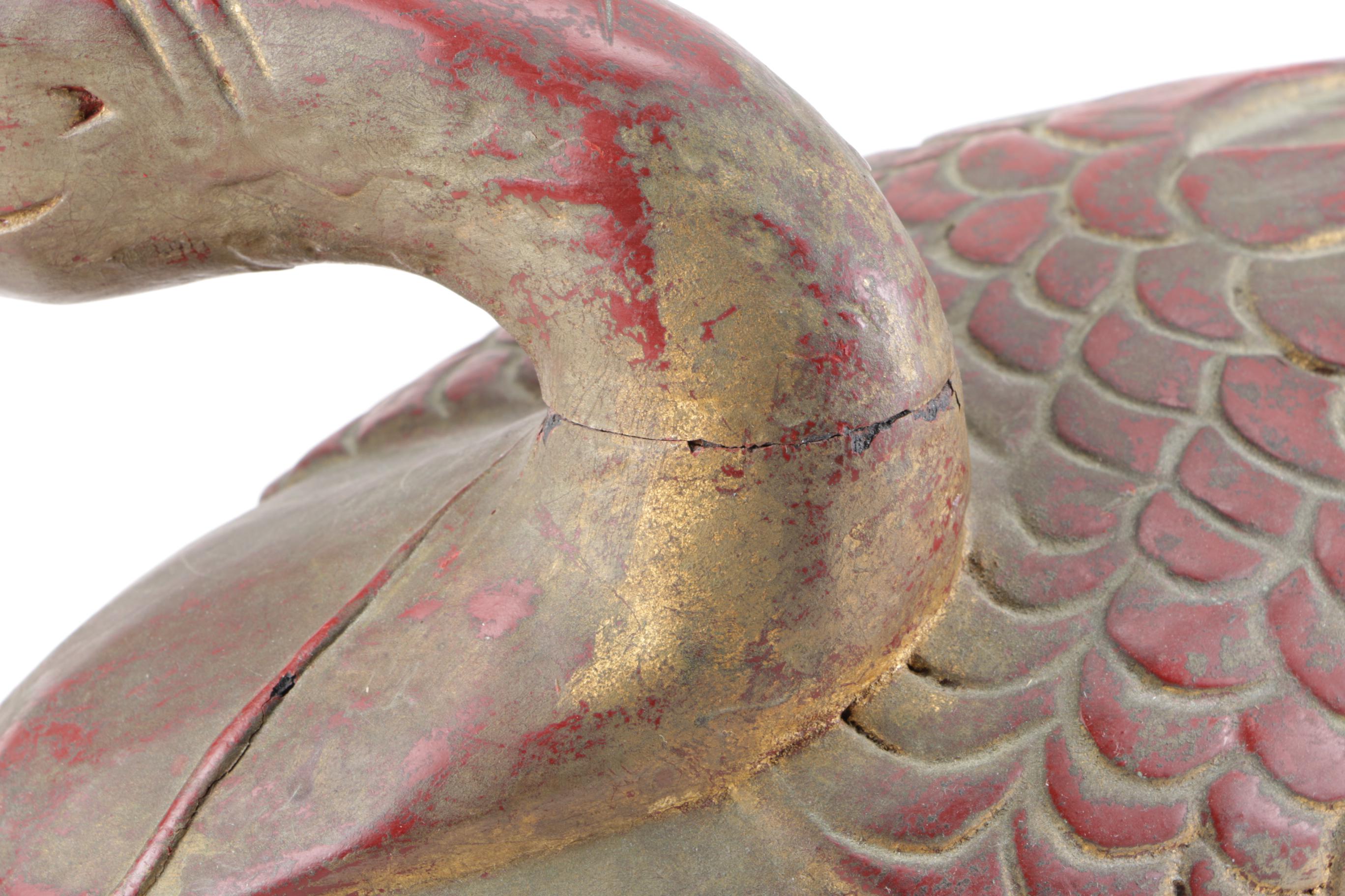 Neiman Marcus Wooden Duck Sculpture