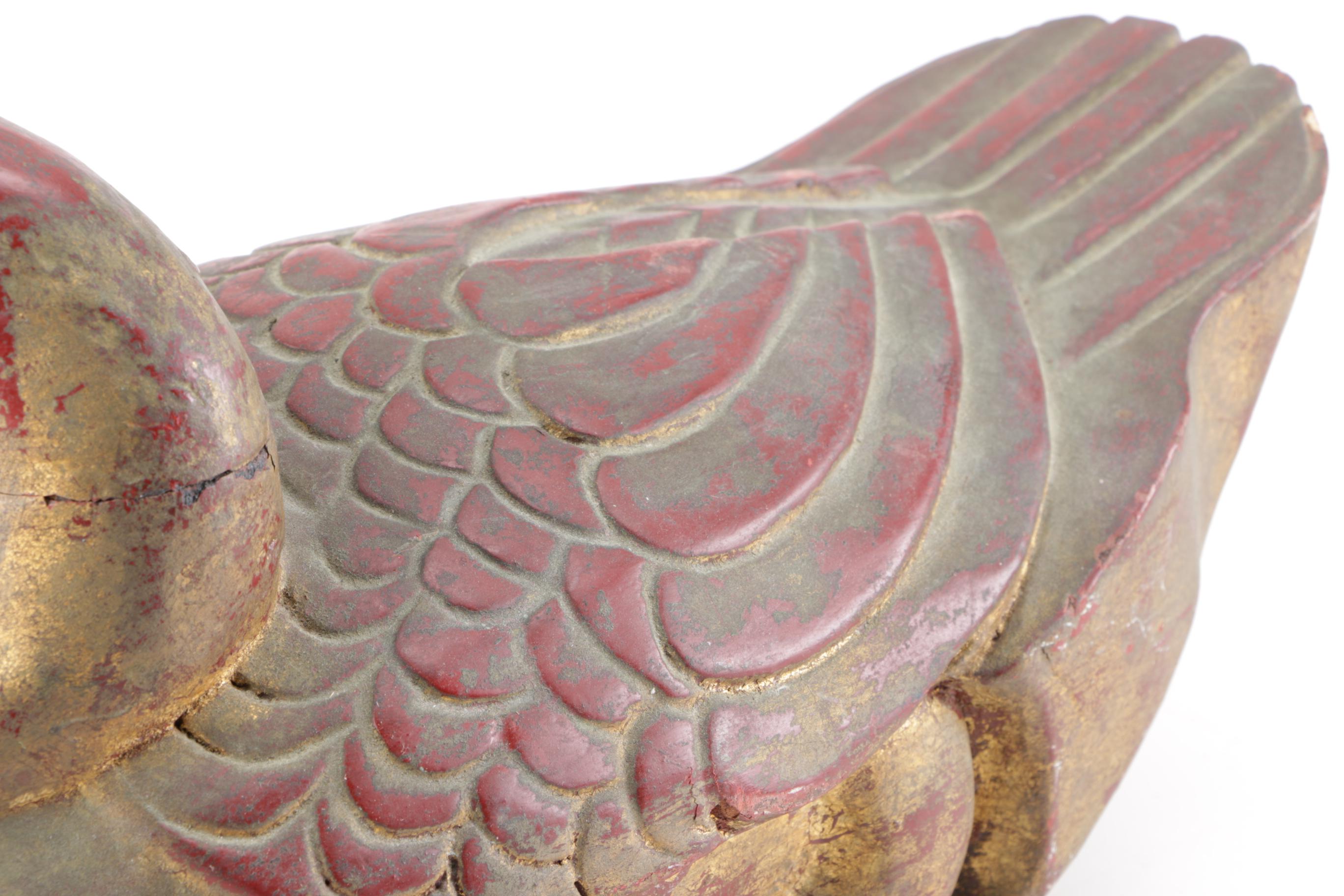 Neiman Marcus Wooden Duck Sculpture