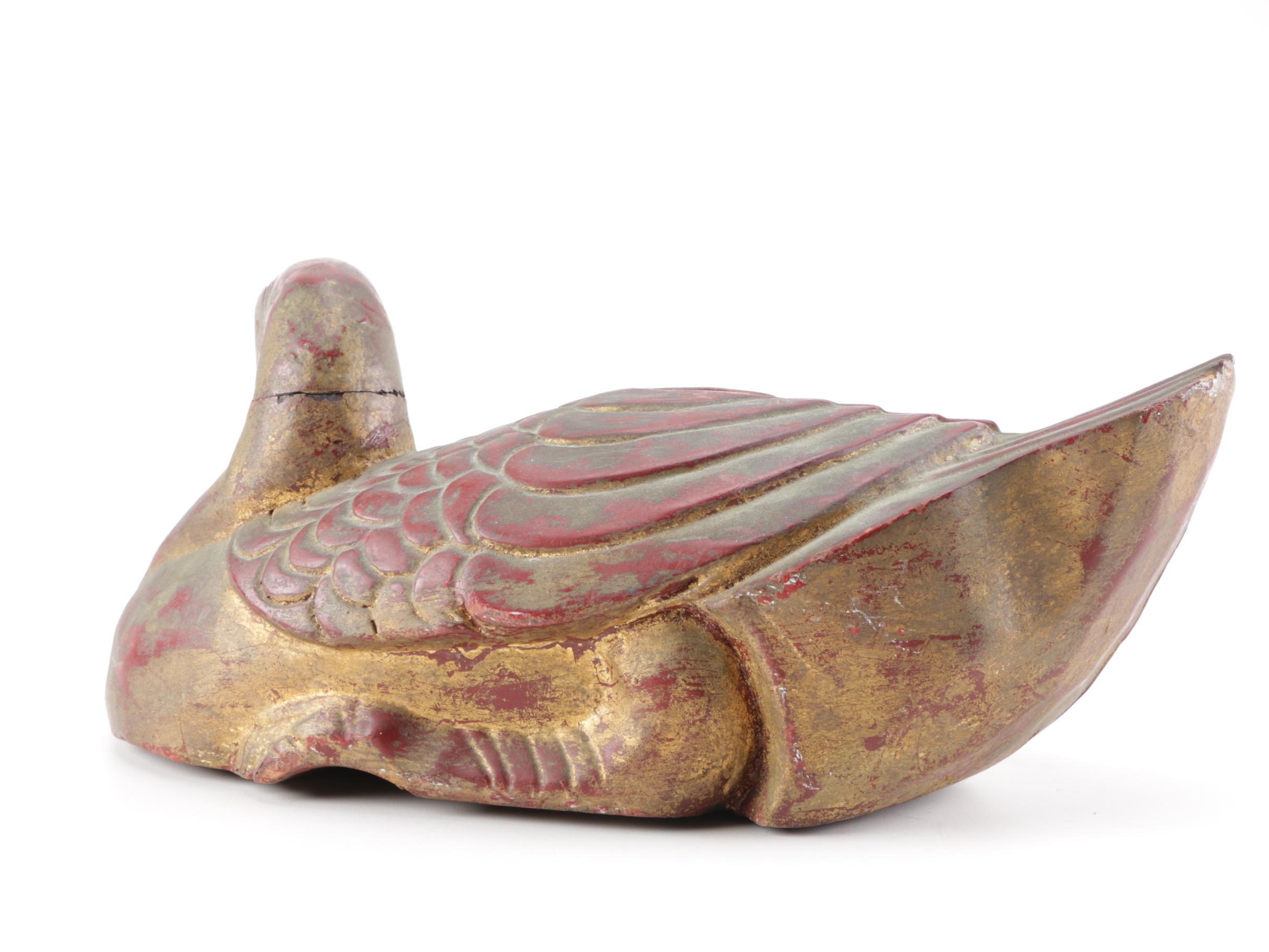 Neiman Marcus Wooden Duck Sculpture