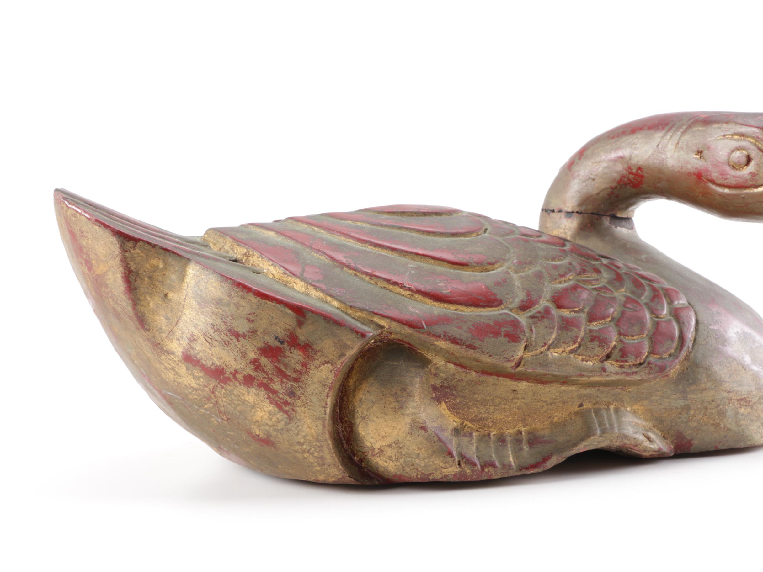 Neiman Marcus Wooden Duck Sculpture