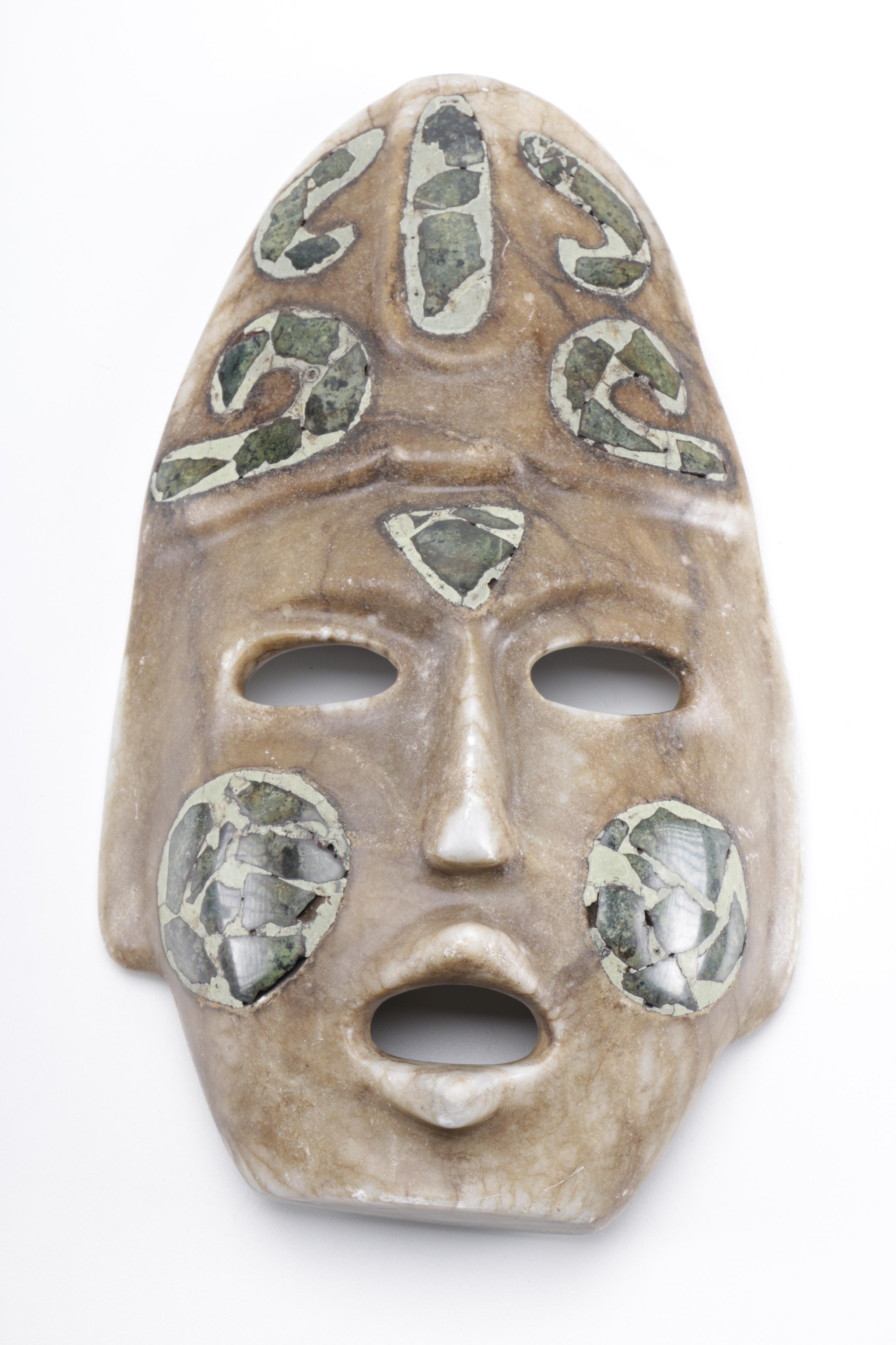 Mexican Mask With Inlaid Stones