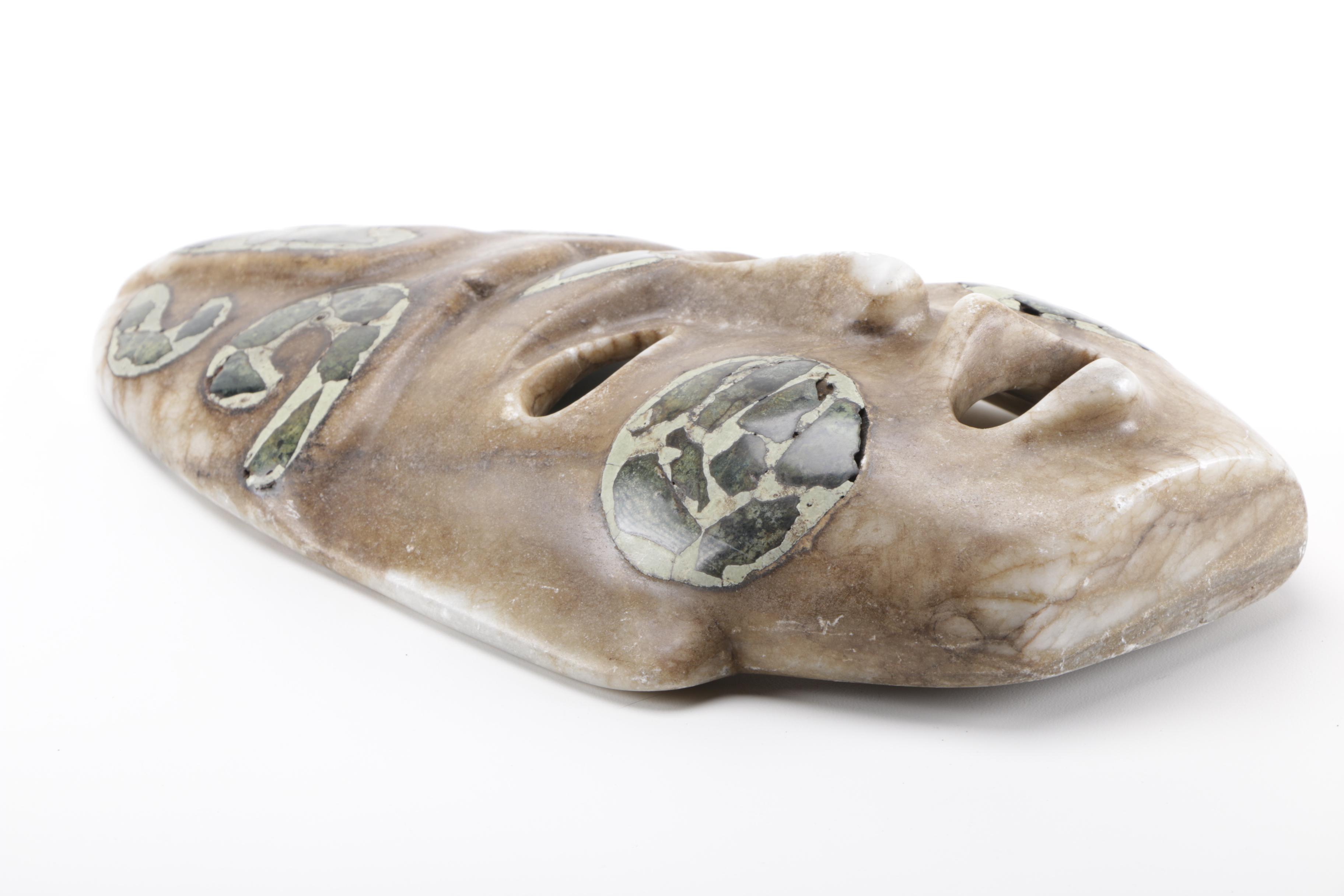Mexican Mask With Inlaid Stones