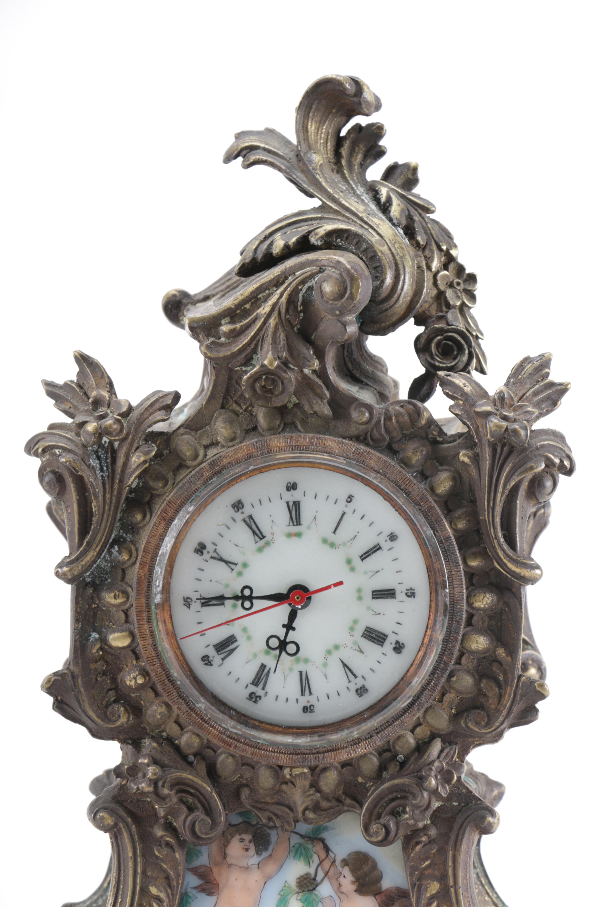 Ornate Cherub Clock