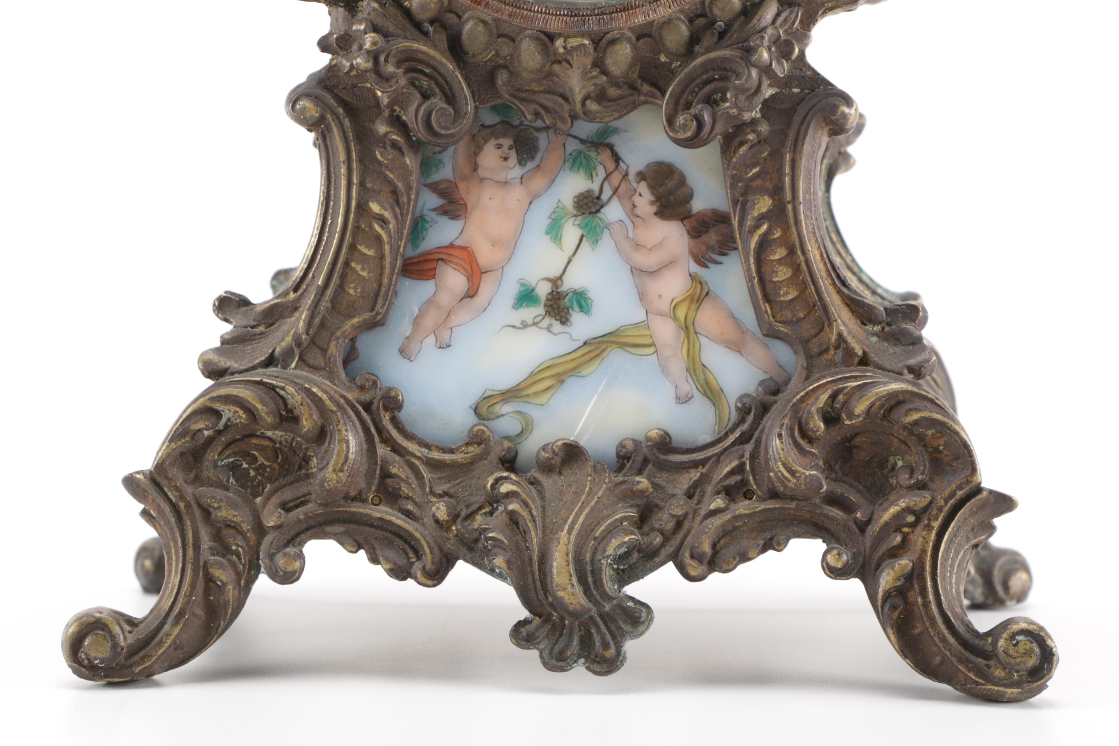 Ornate Cherub Clock