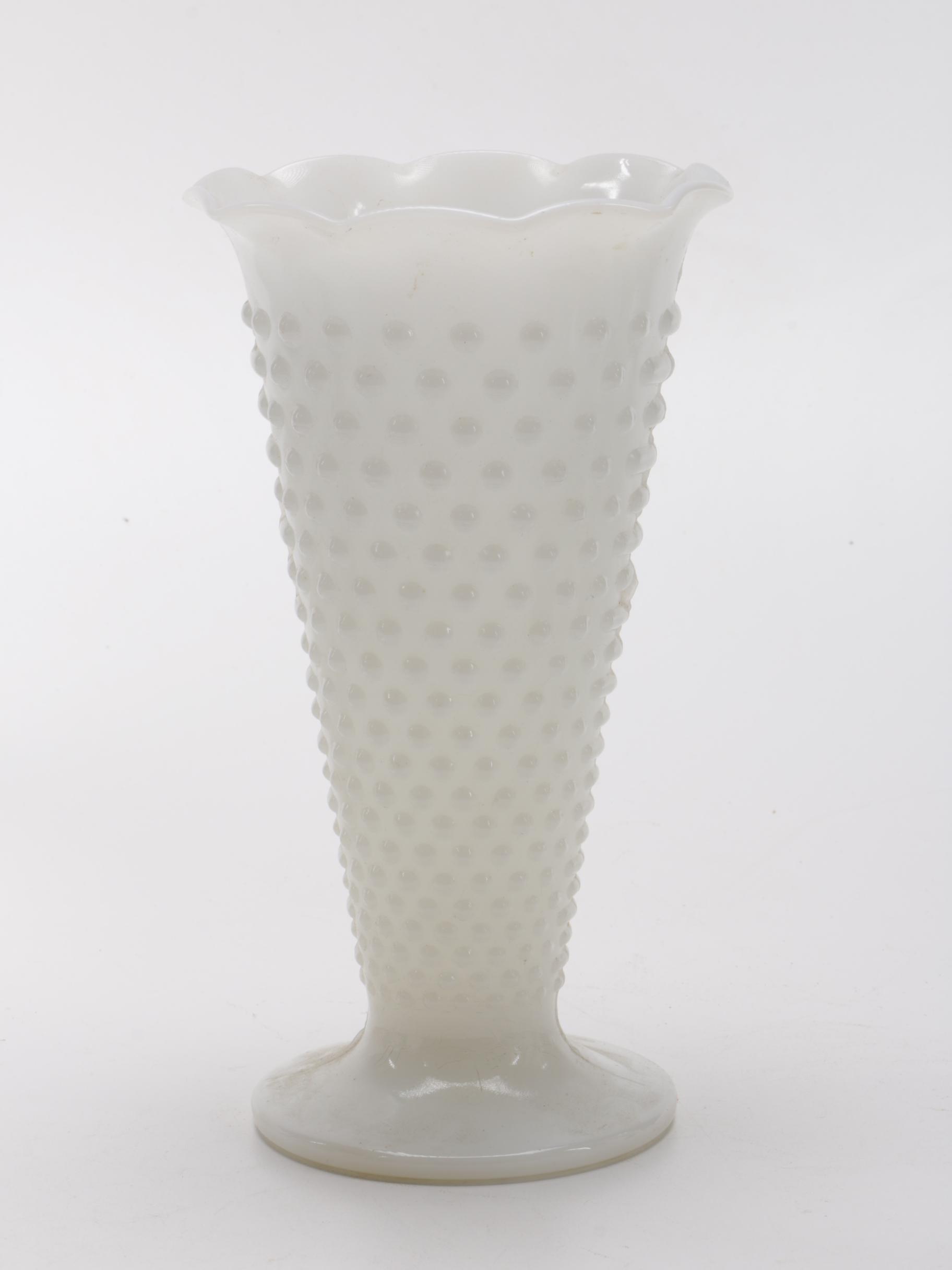 White Milk Glass Décor Featuring Hazel Atlas