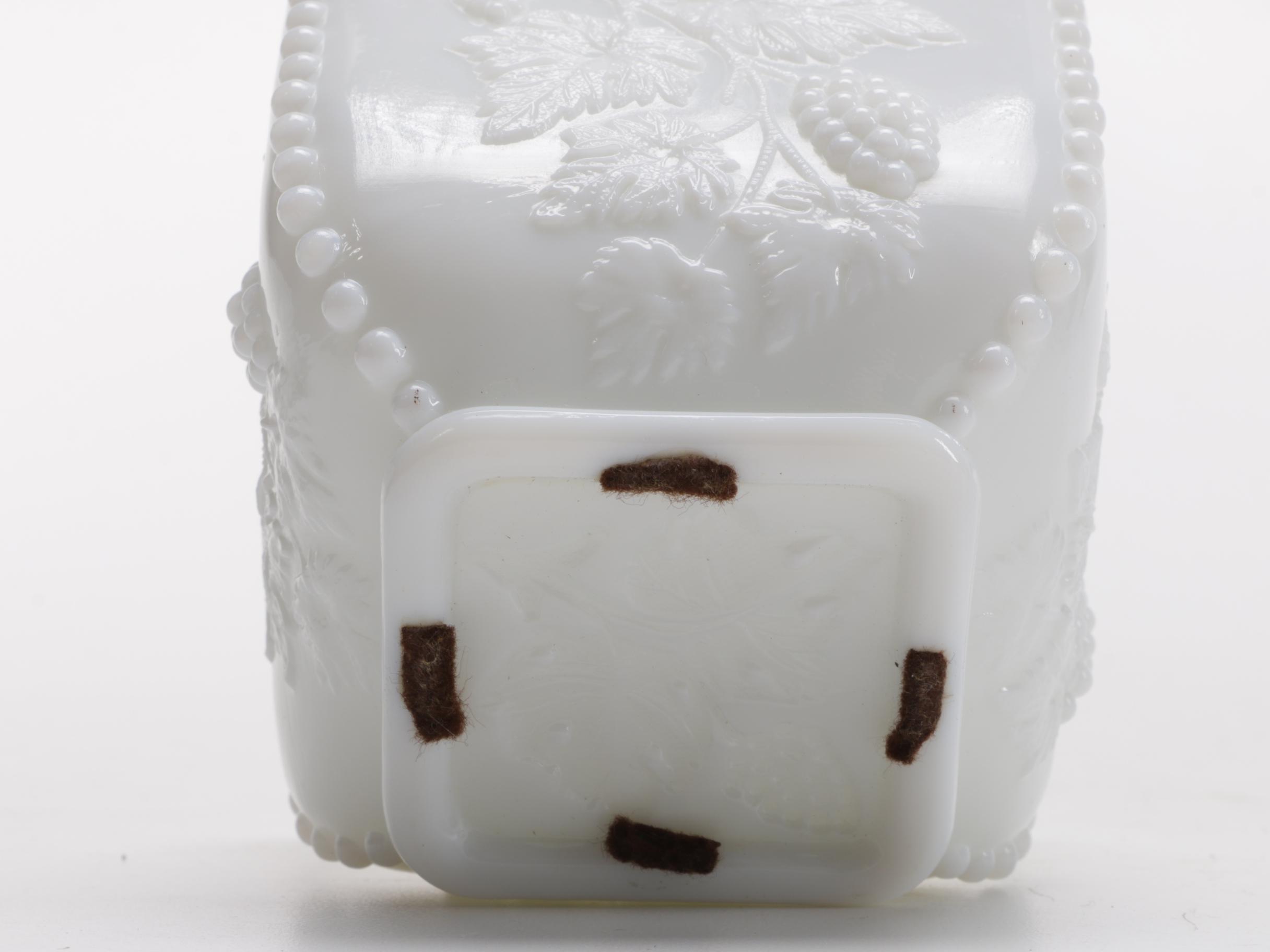 White Milk Glass Décor Featuring Hazel Atlas