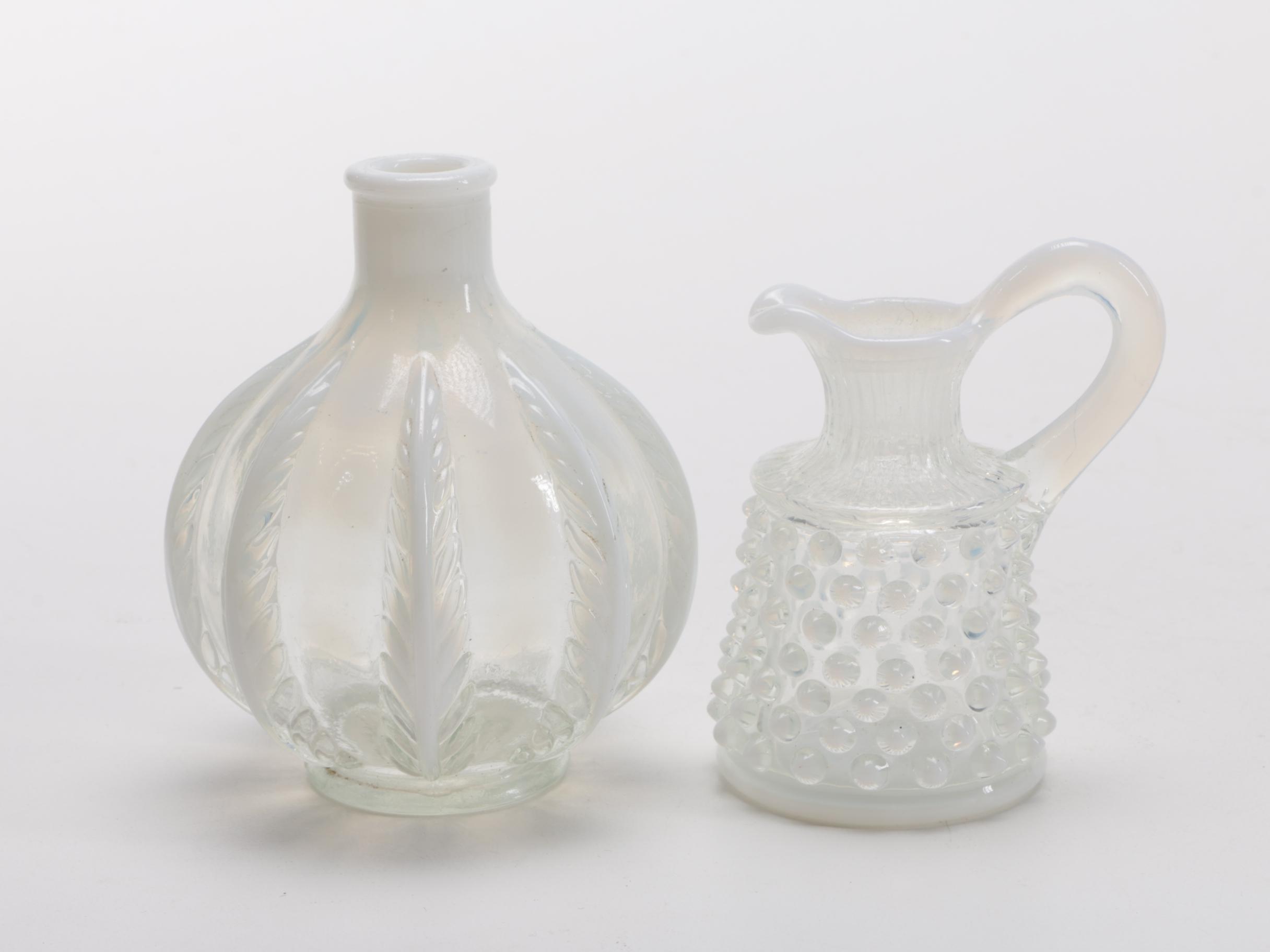 White Milk Glass Décor Featuring Hazel Atlas