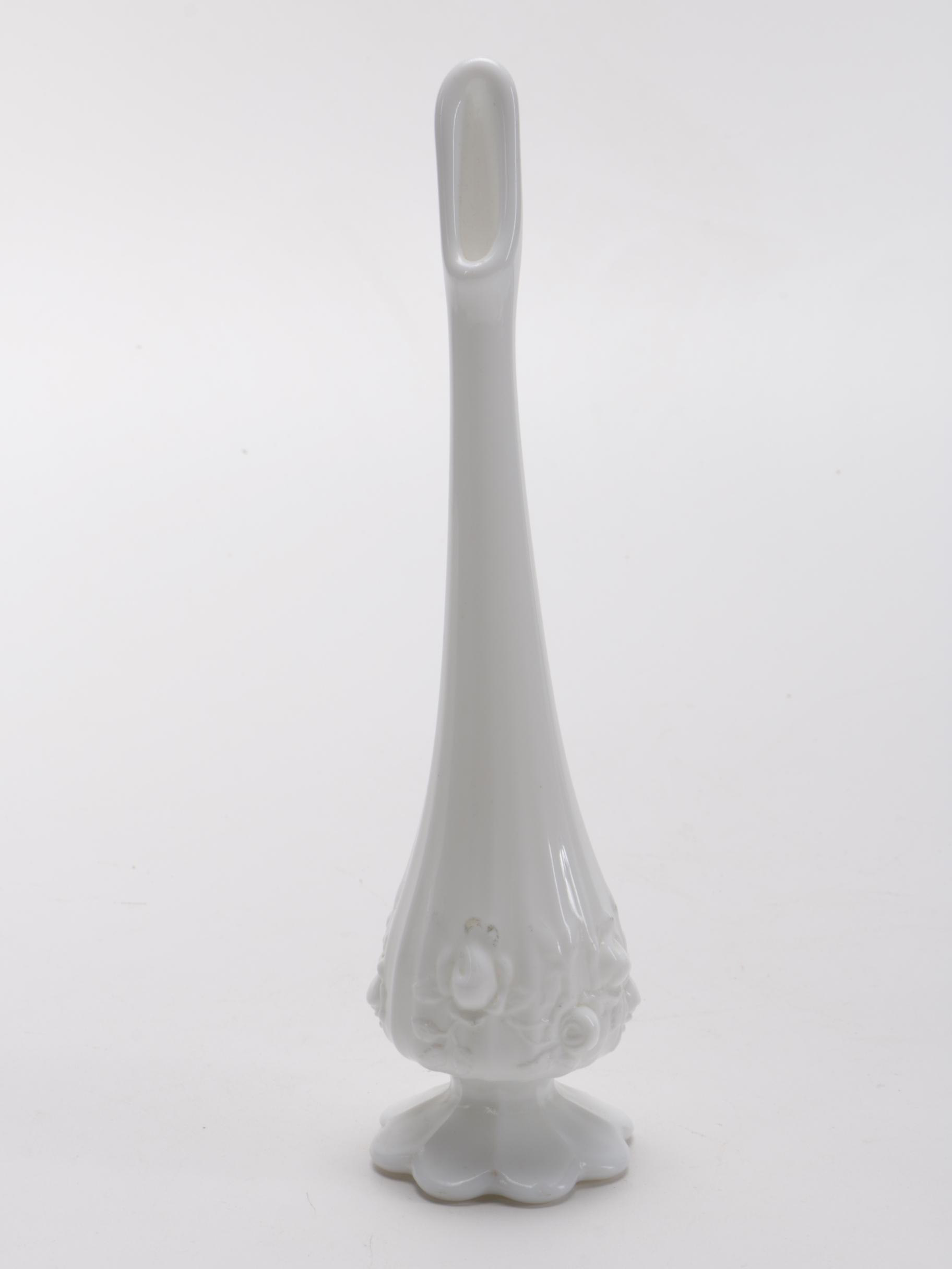 White Milk Glass Décor Featuring Hazel Atlas