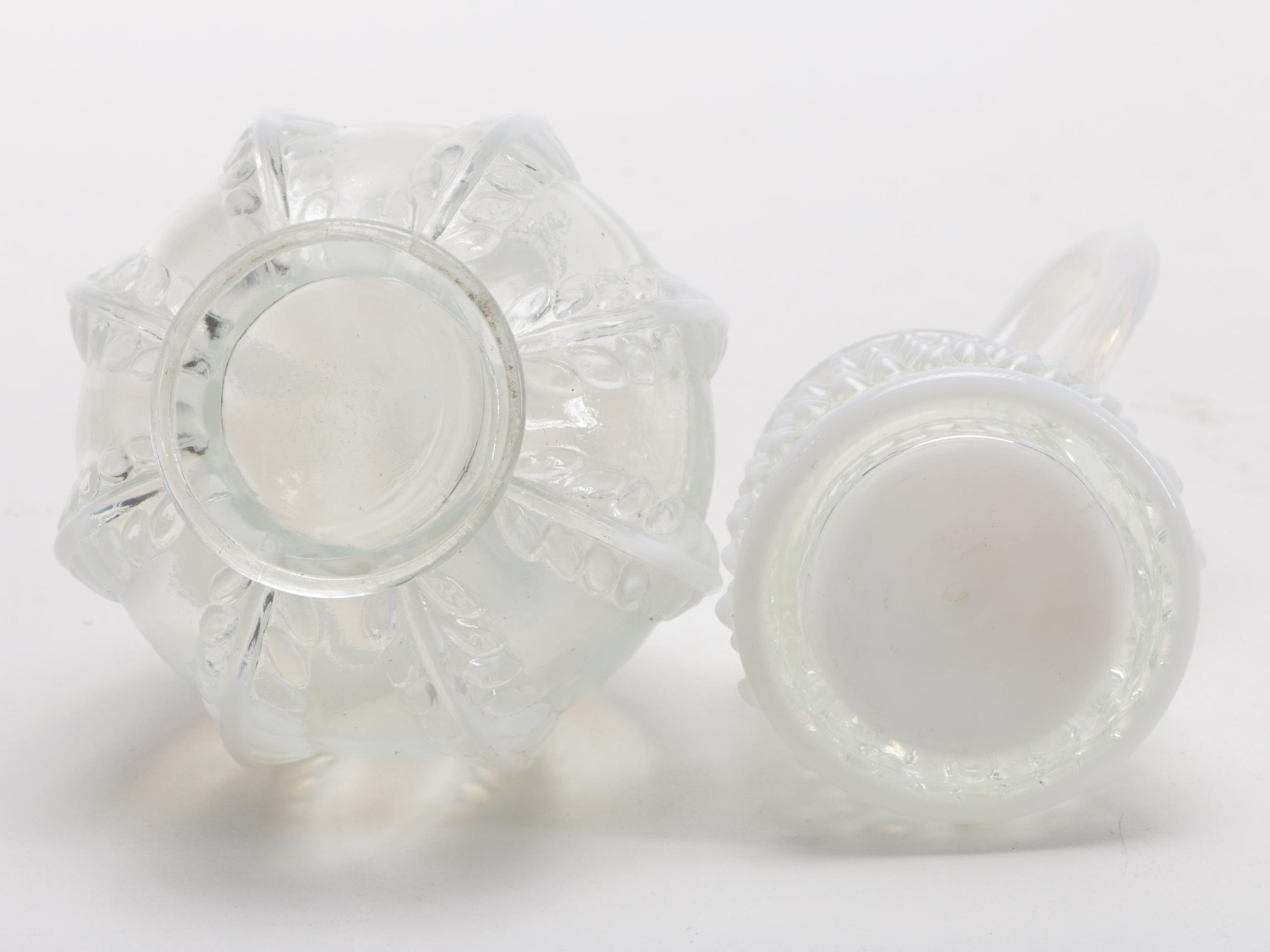 White Milk Glass Décor Featuring Hazel Atlas