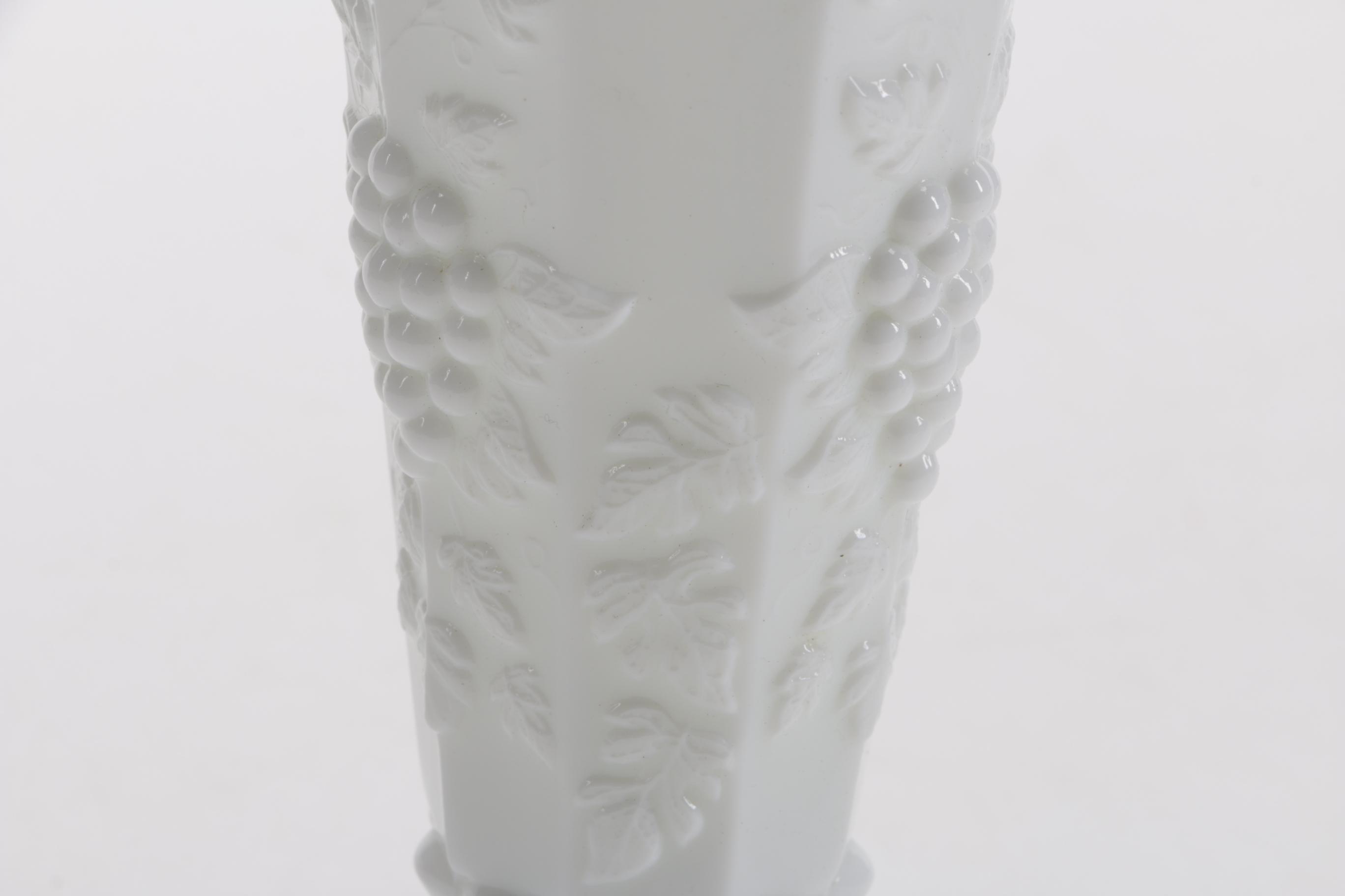 White Milk Glass Décor Featuring Hazel Atlas