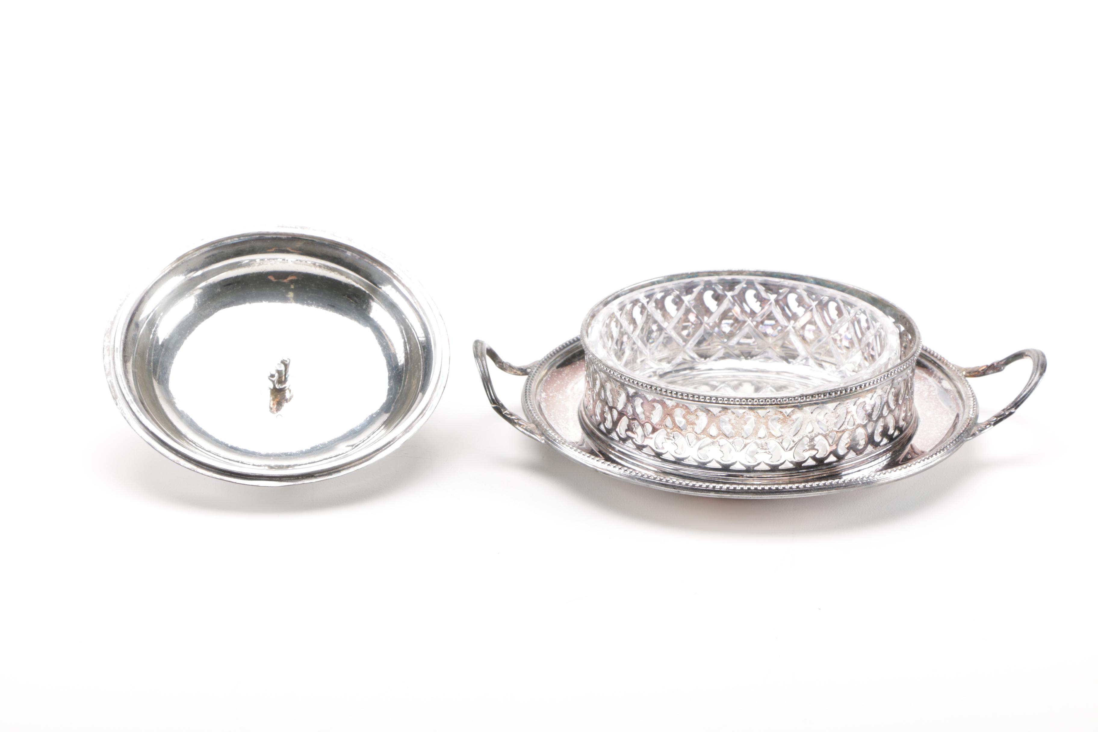 Mappin & Webb Silver Plate Butter Dish