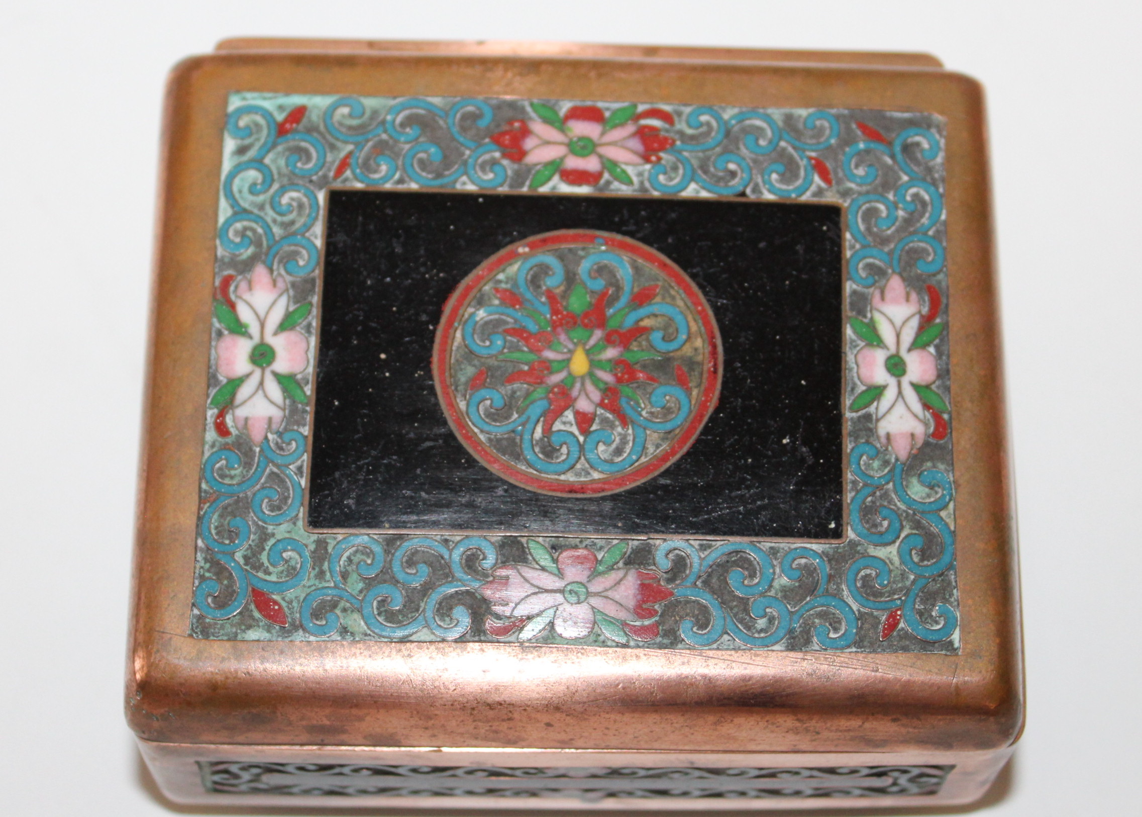 Mid-Century Ash Receiver and Copper Box With Dish