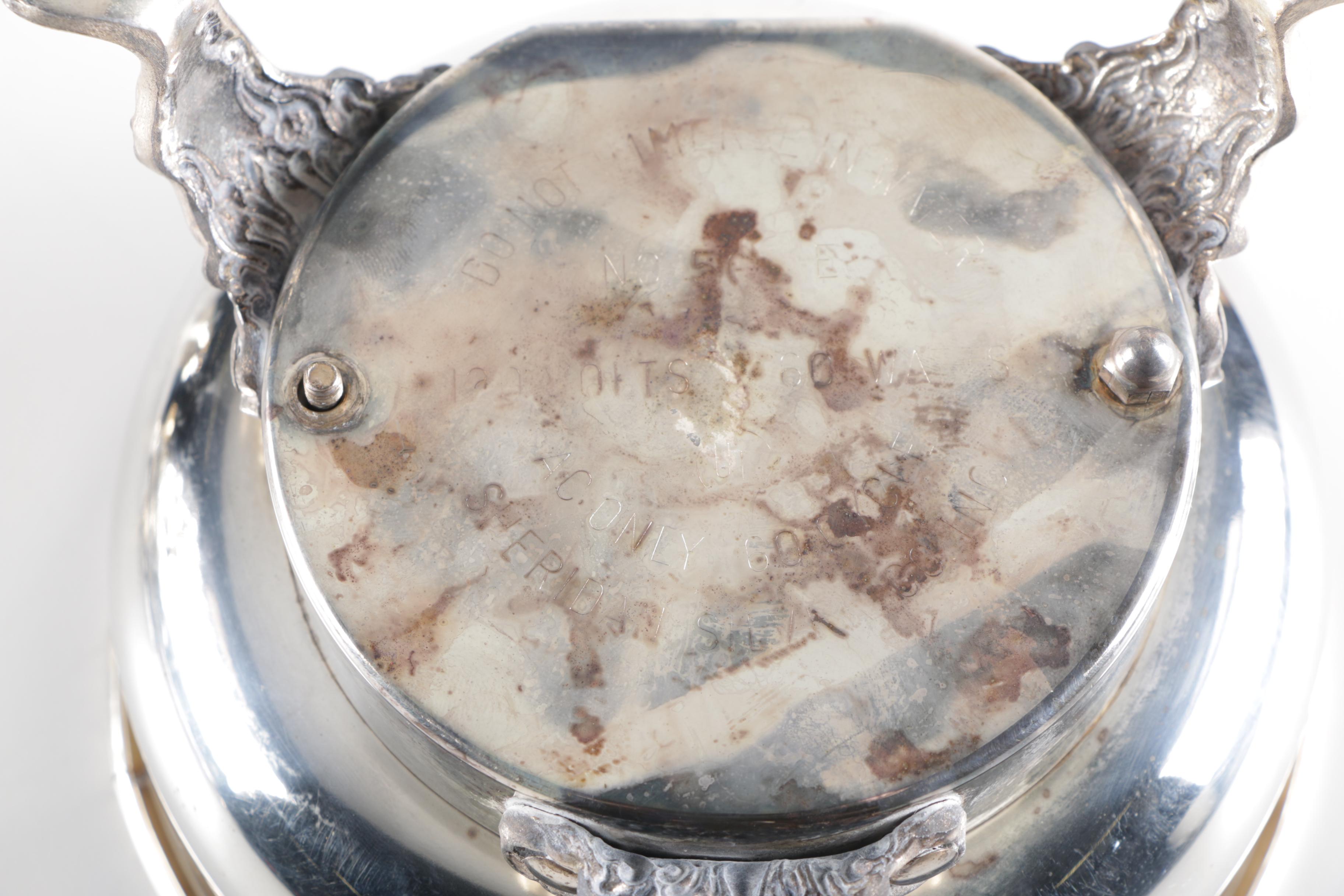 Silver Tone Tableware Featuring India Silver Plate