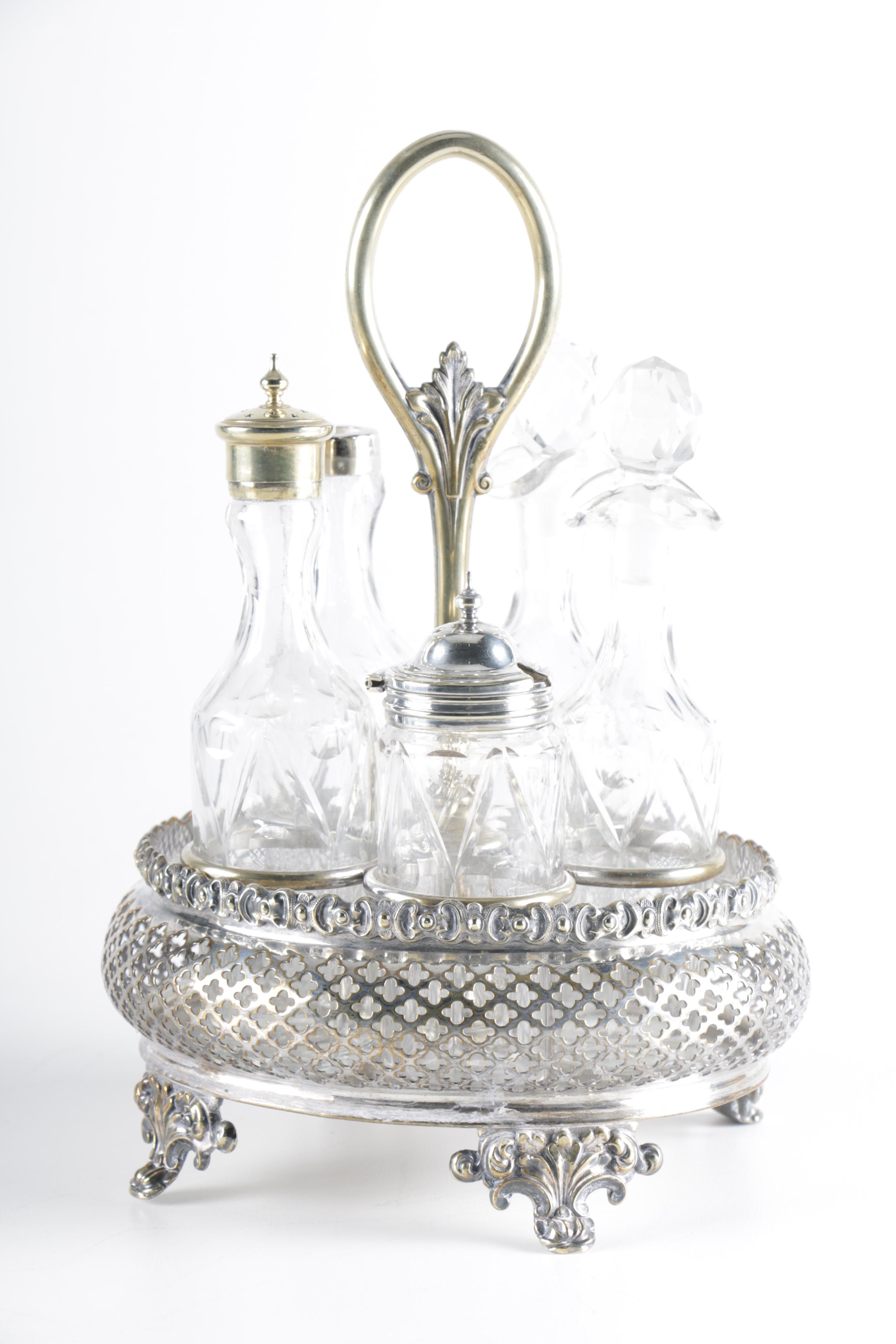 Silver Tone Tableware Featuring India Silver Plate