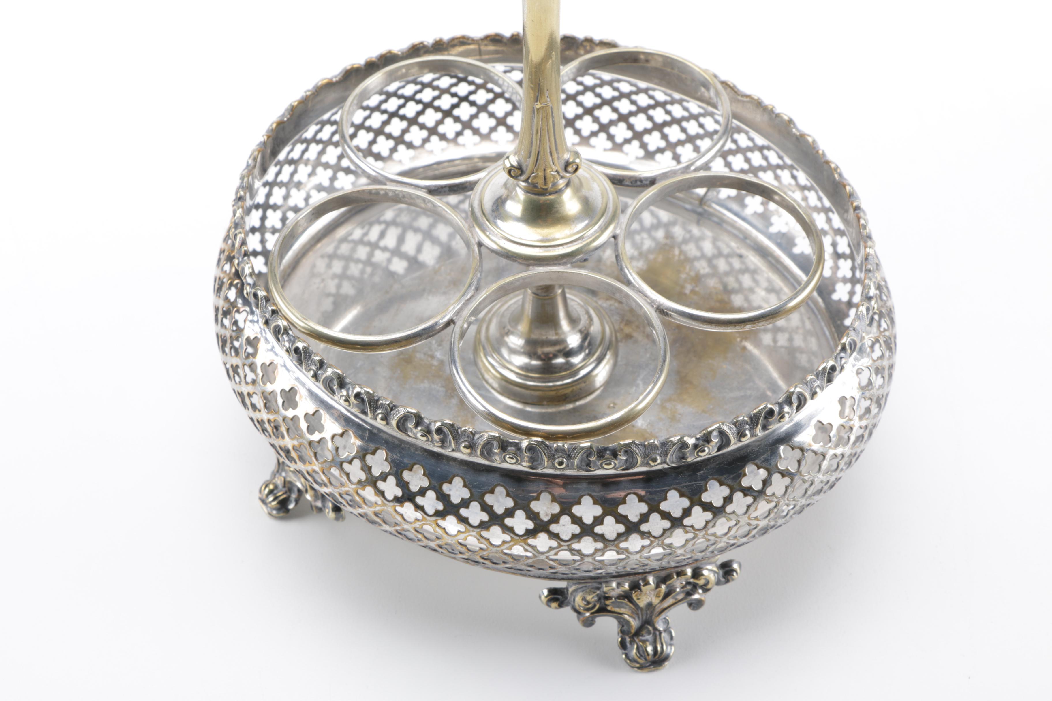 Silver Tone Tableware Featuring India Silver Plate