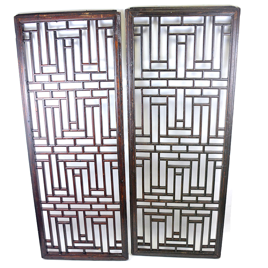 Vintage Chinese Reticulated Panels