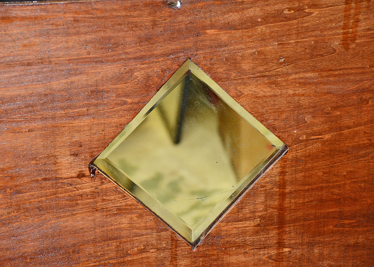 Antique Three-Drawer Steamer Trunk