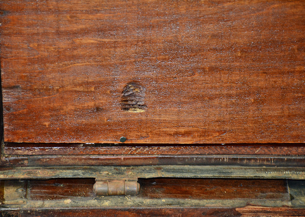 Antique Three-Drawer Steamer Trunk