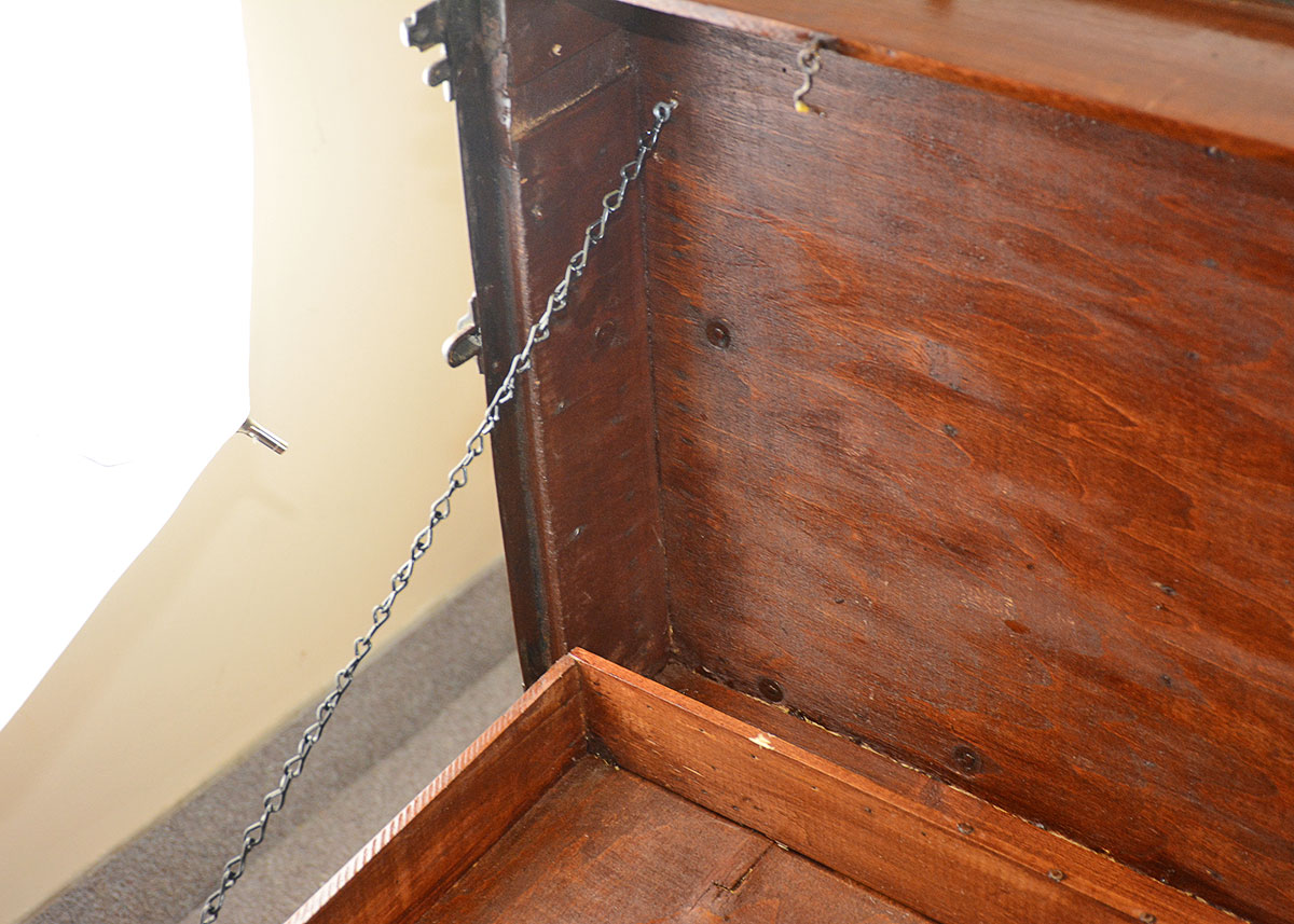 Antique Three-Drawer Steamer Trunk