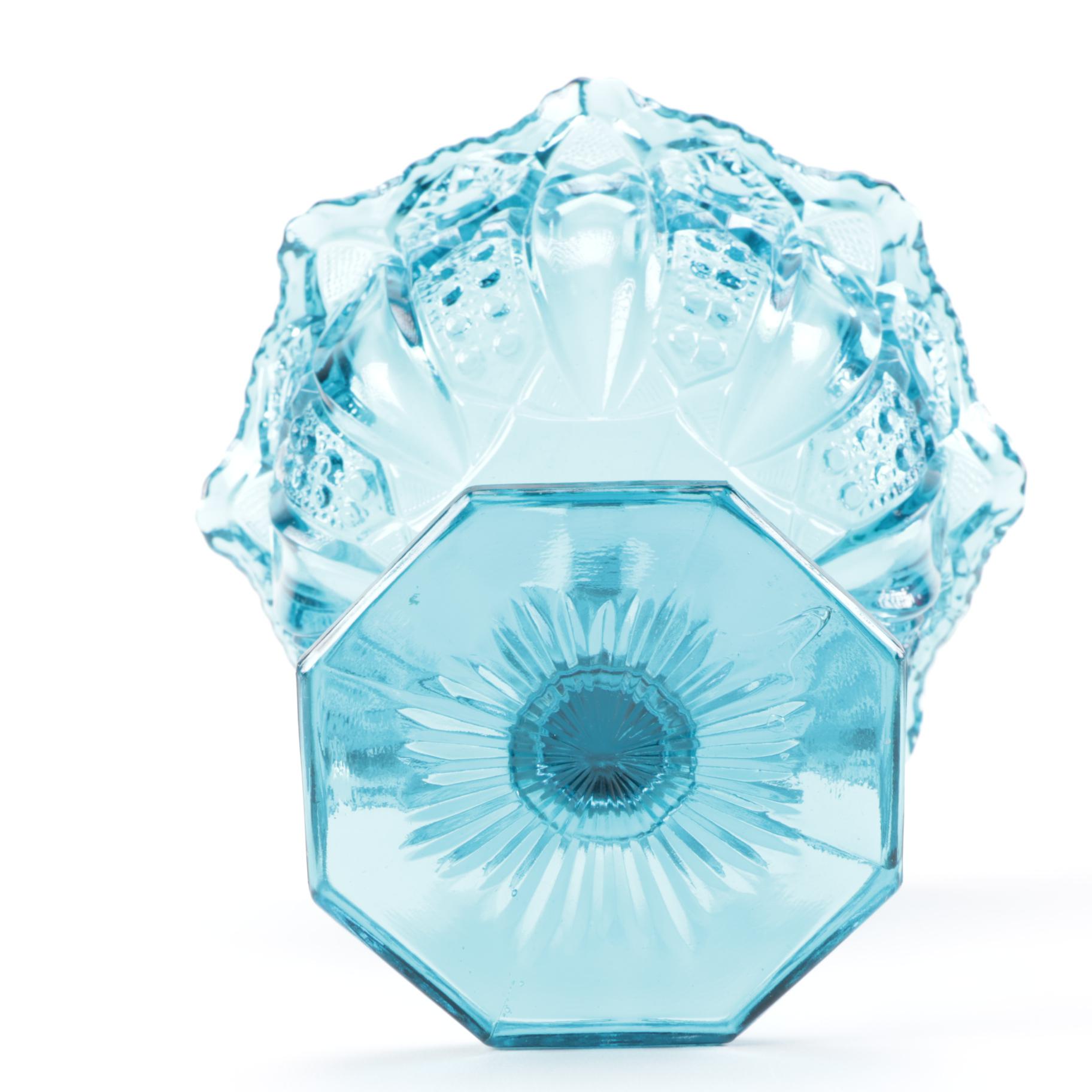 Canival Glass Stemmed Candy Dishes Including Fenton