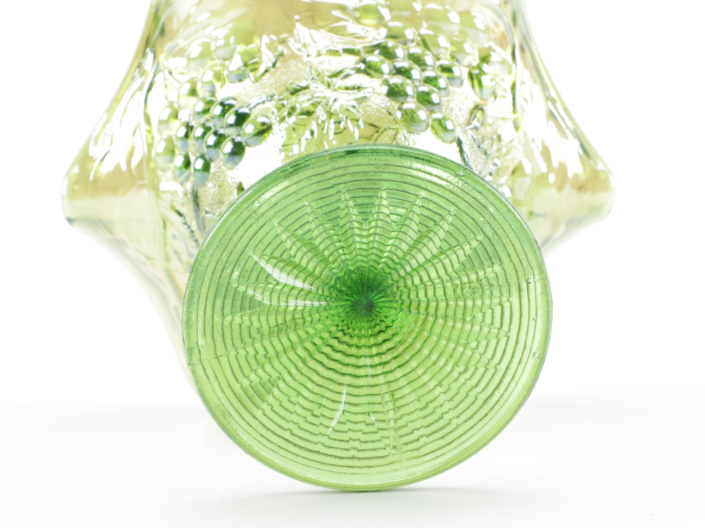 Canival Glass Stemmed Candy Dishes Including Fenton