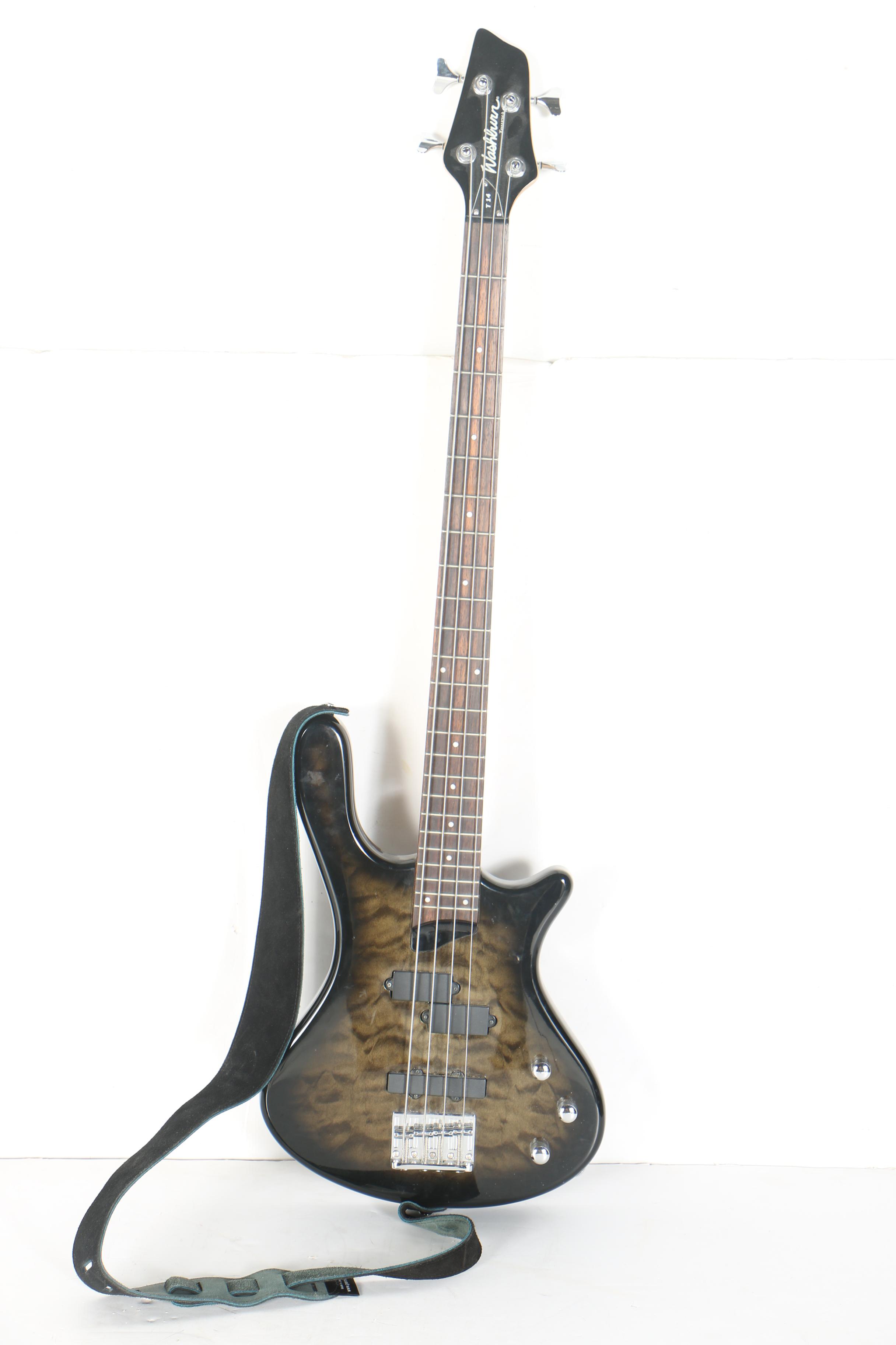 Washburn T14 Taurus Bass Guitar and Line 6 Amplifier