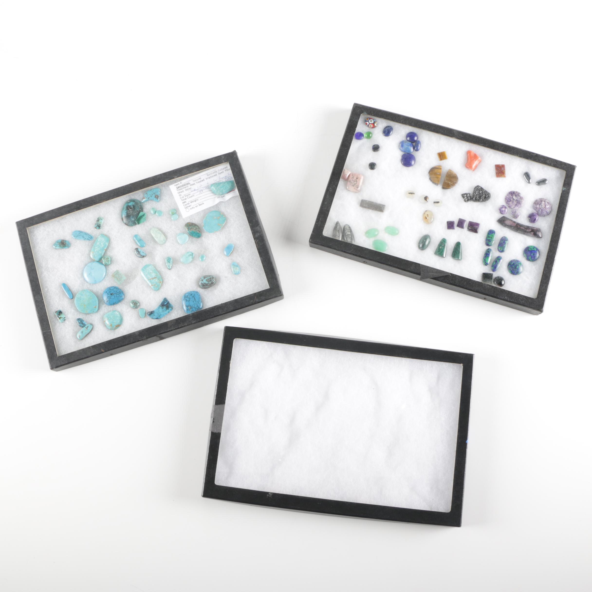 Rock Display Cases Featuring Turquoise