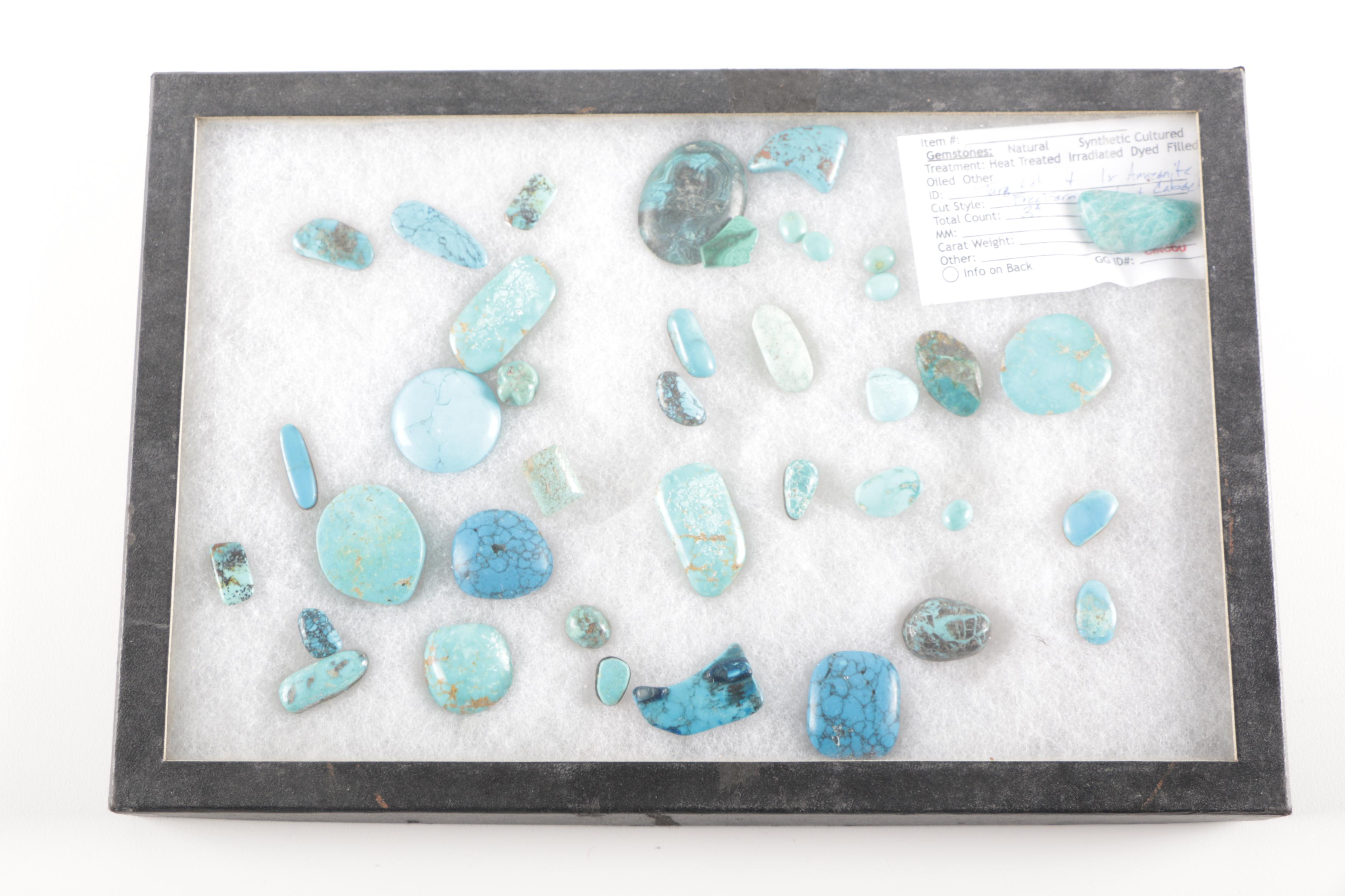 Rock Display Cases Featuring Turquoise