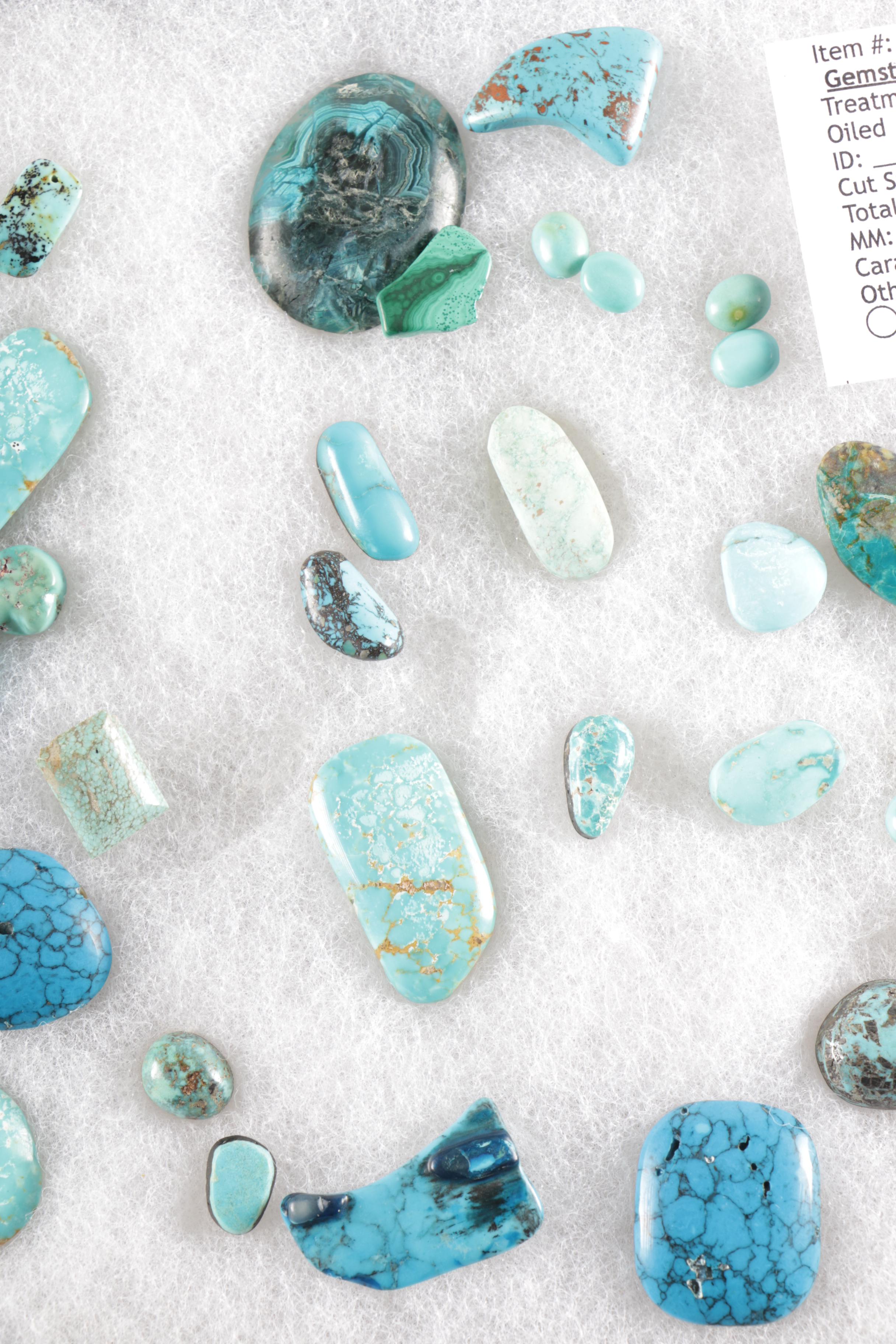 Rock Display Cases Featuring Turquoise