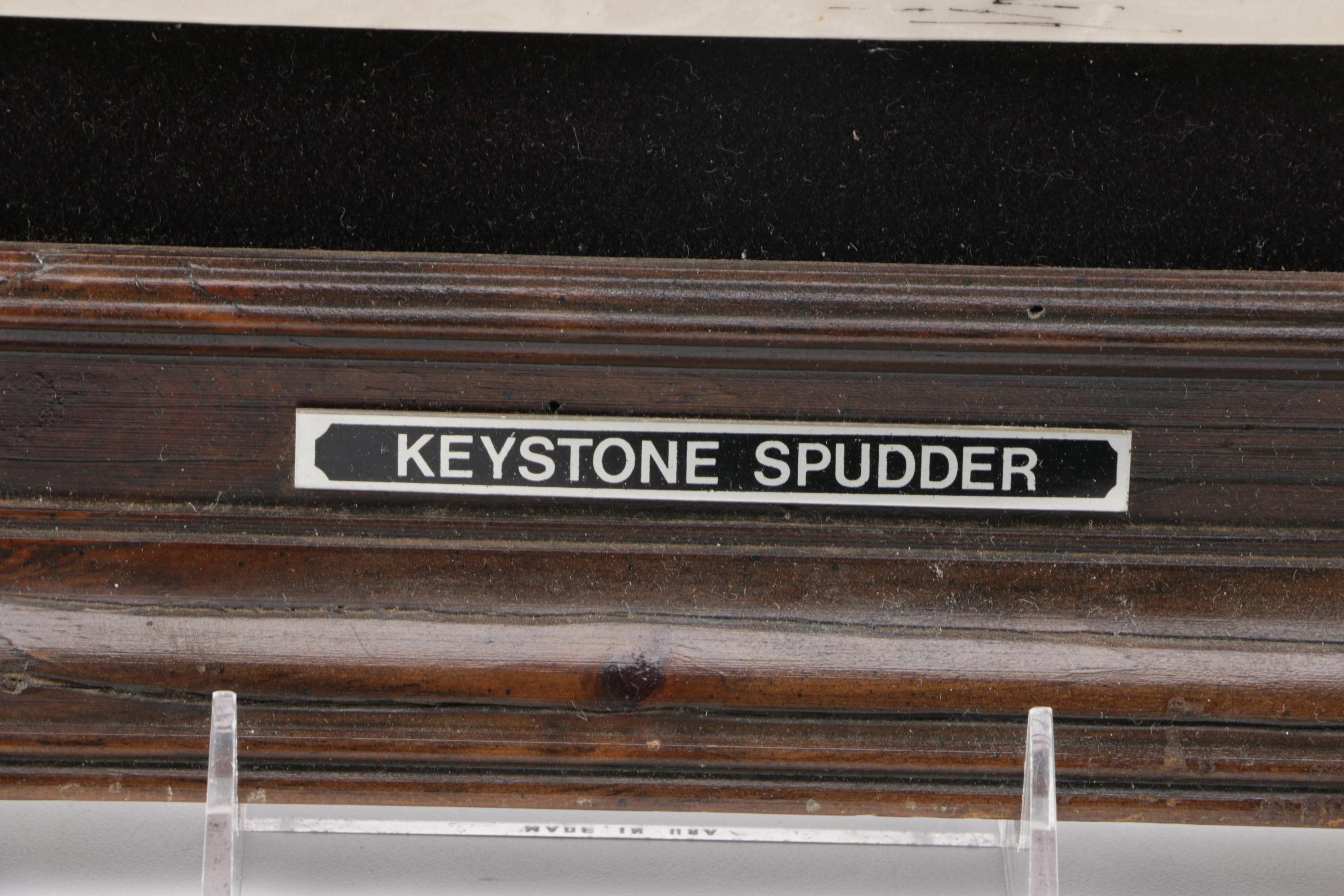 Lithograph on Tile of the Keystone Spudder