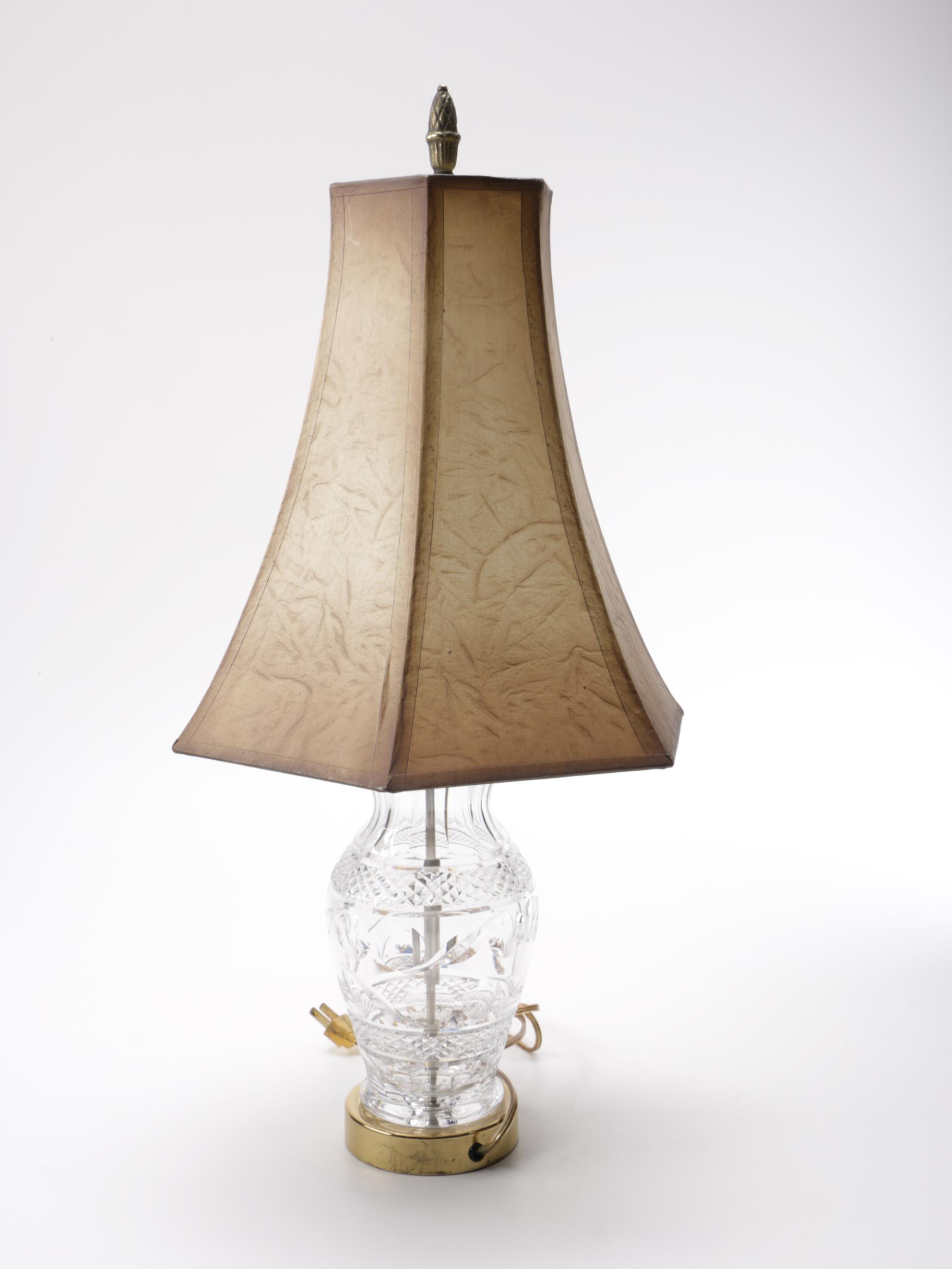 Cut Glass Table Lamp
