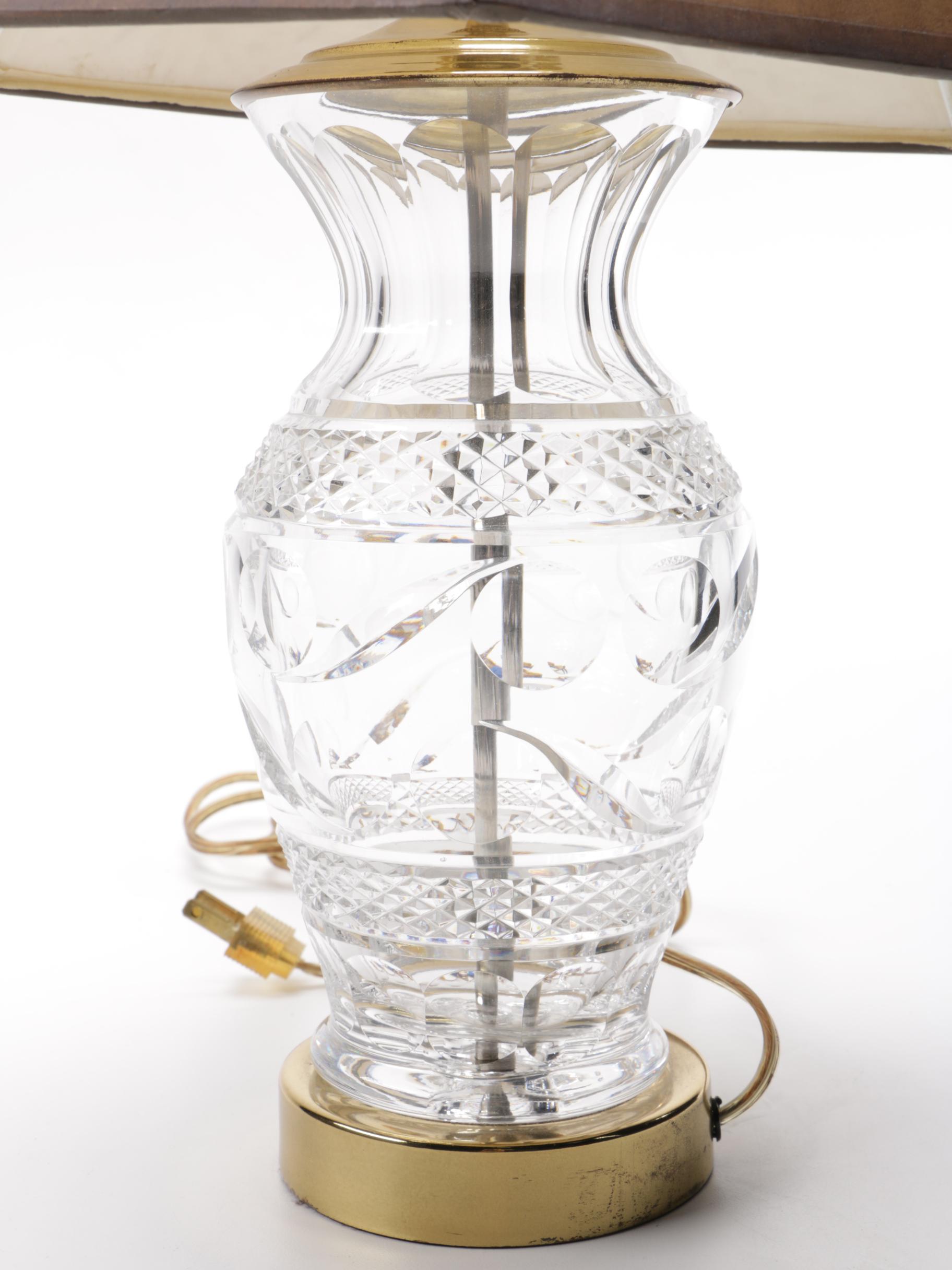 Cut Glass Table Lamp