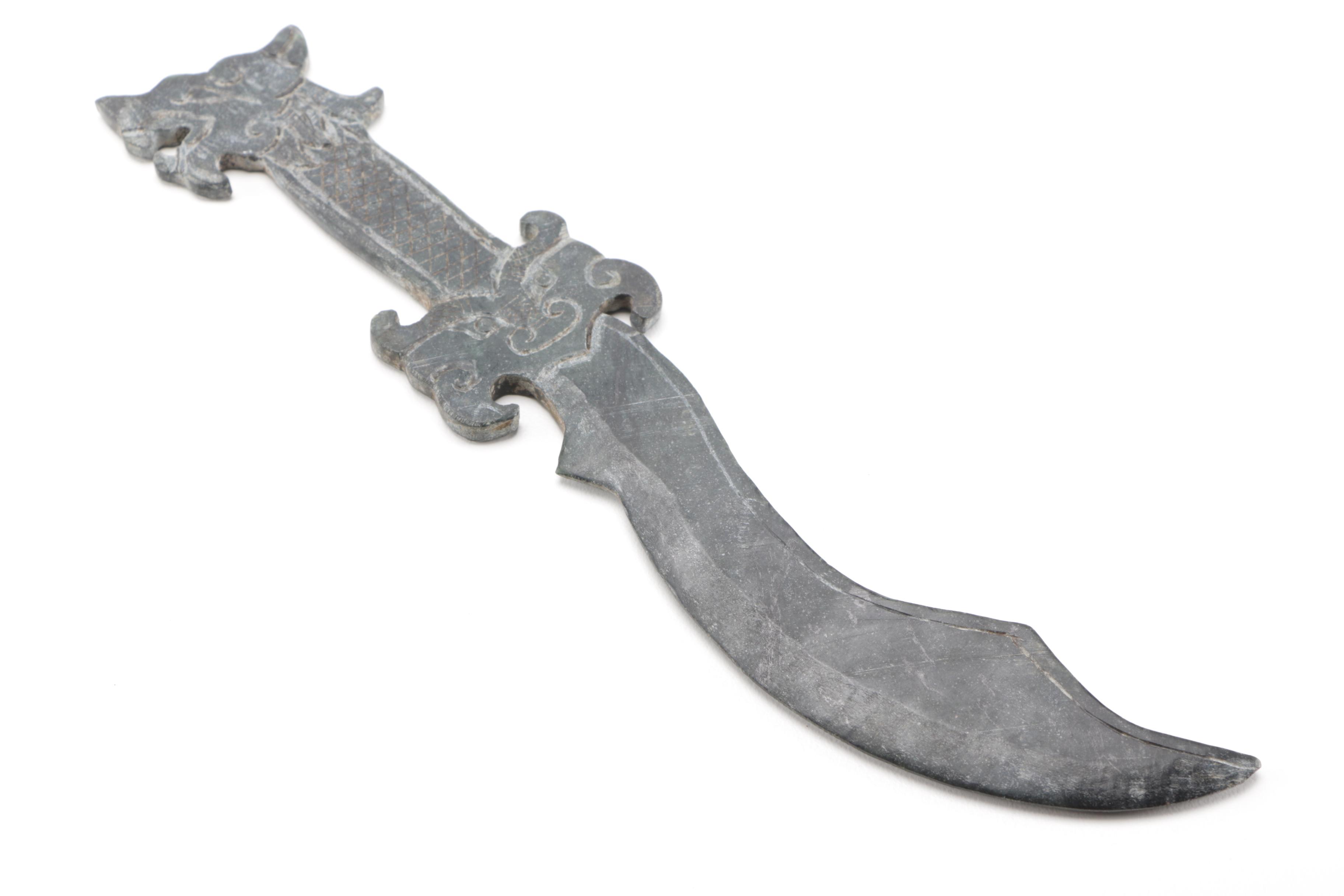 Serpentine Chinese Stone Knife