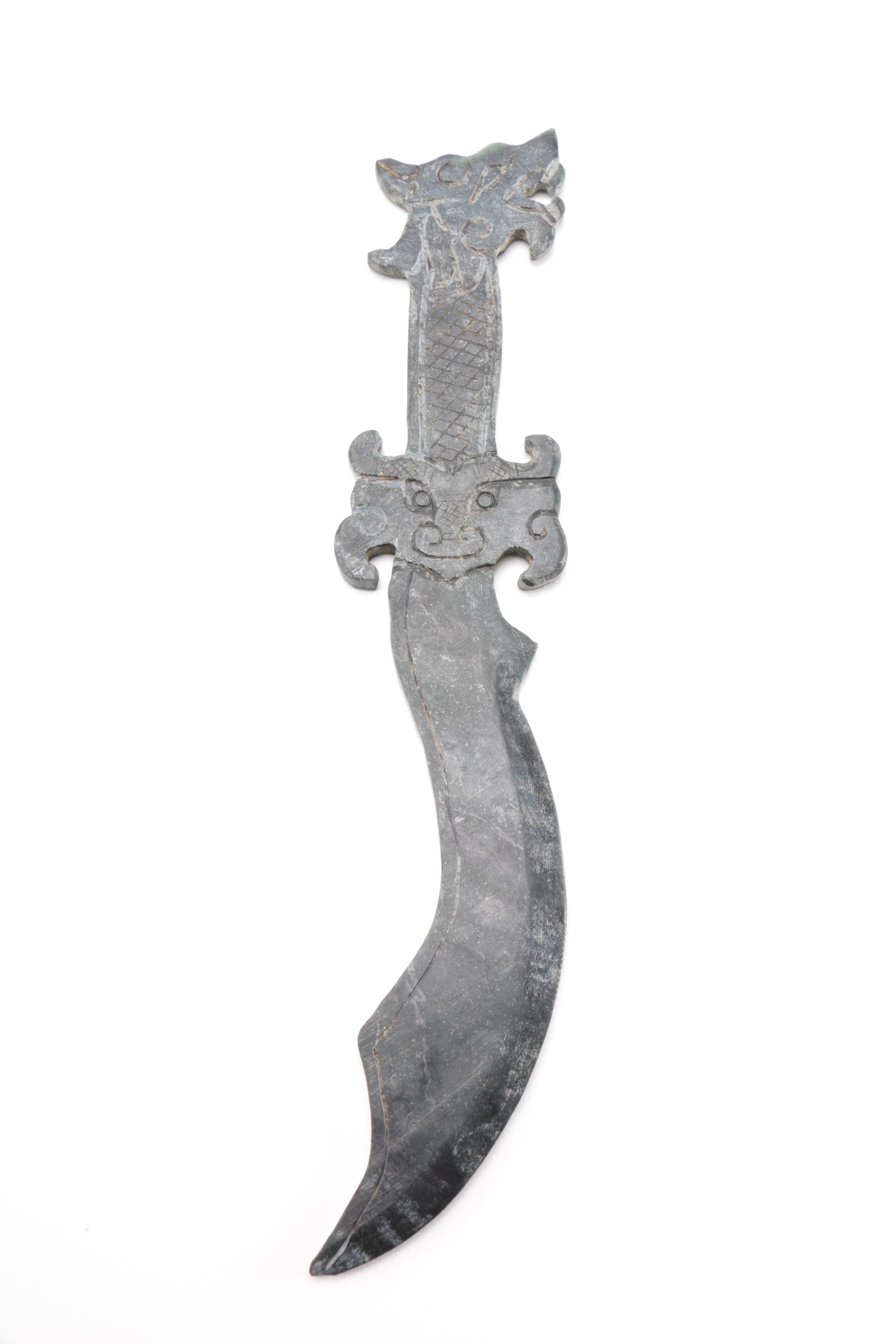 Serpentine Chinese Stone Knife