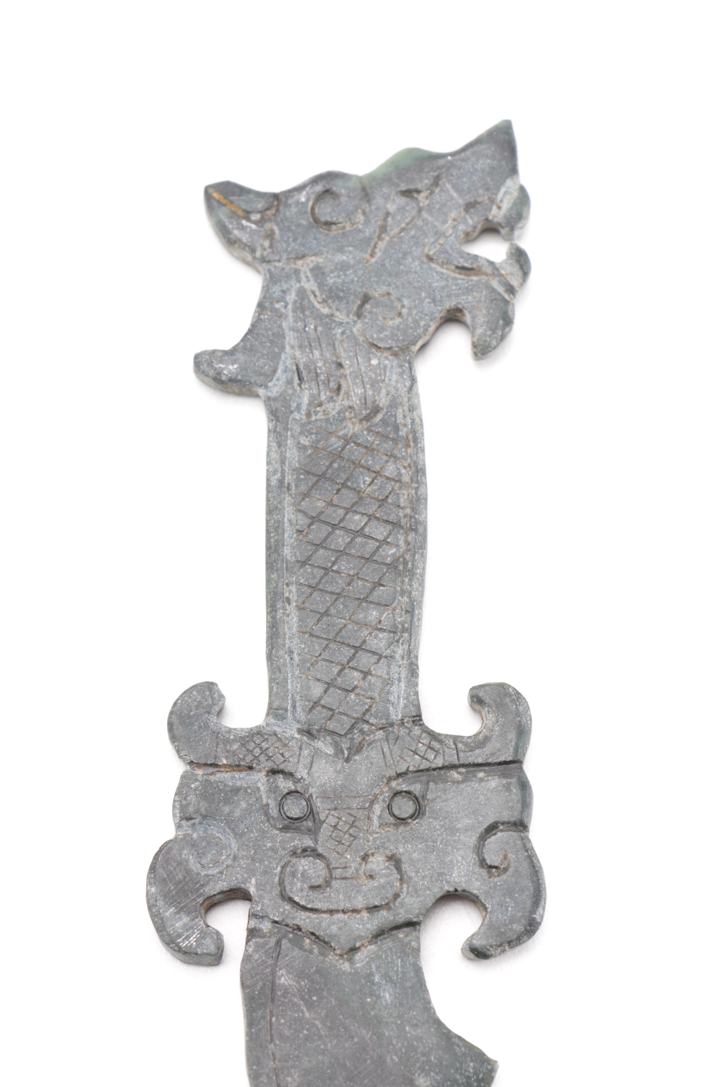 Serpentine Chinese Stone Knife
